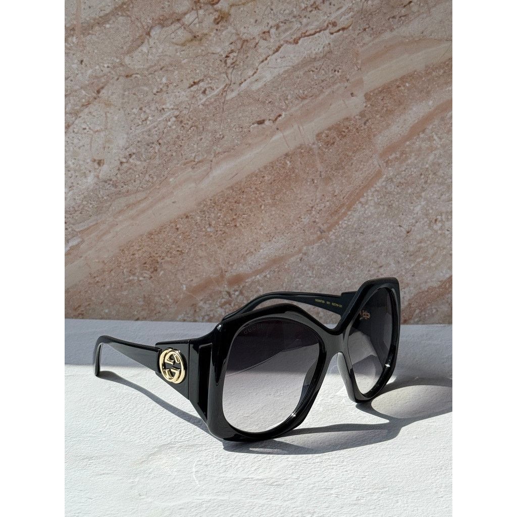 Gucci NEW Gucci GG0875S Black Oversized Sunglasses Size ONE SIZE - 5 Thumbnail