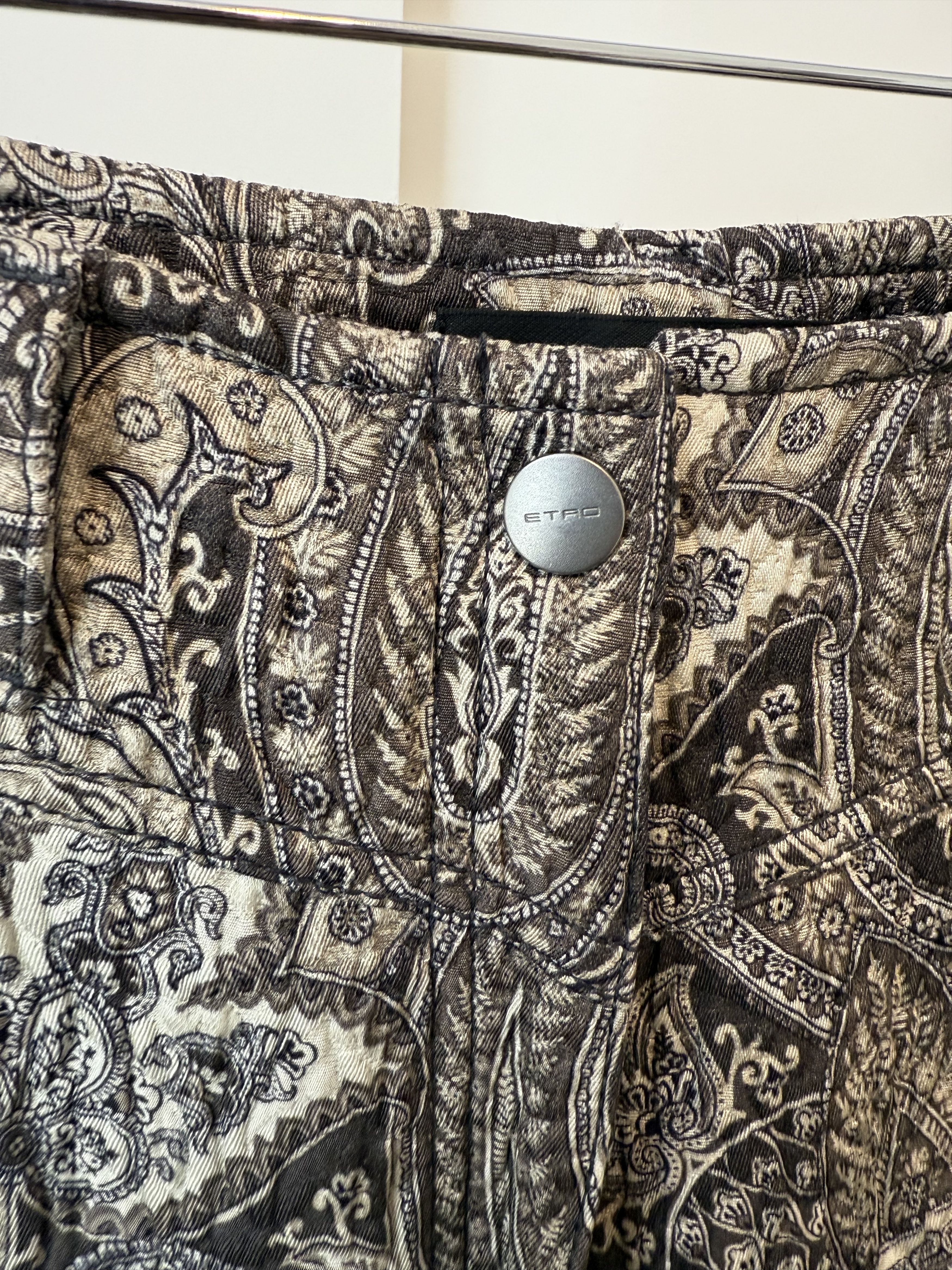 Etro Etro Milano Paisley Biker Trousers Size US 30 / EU 46 - 2 Thumbnail