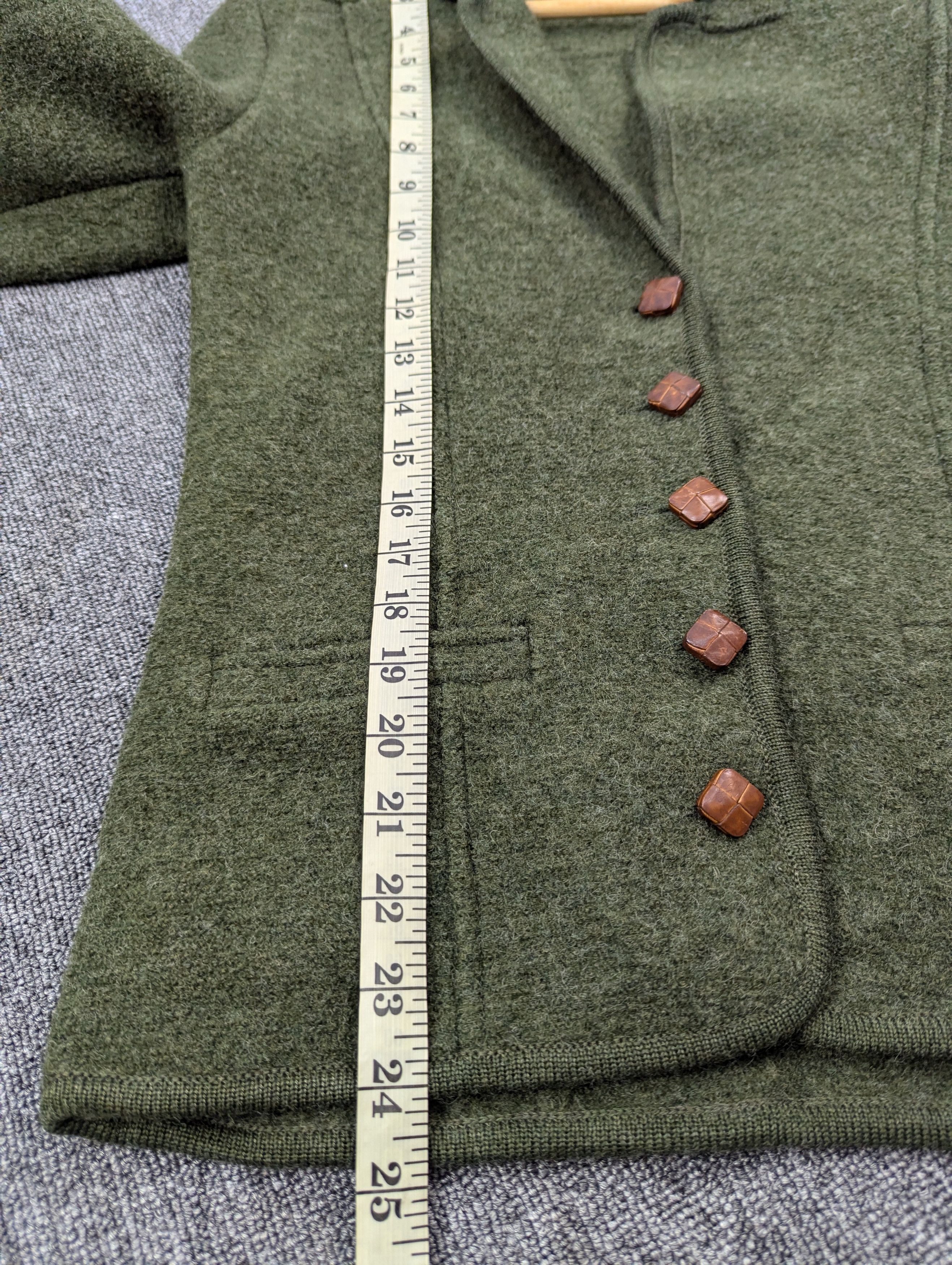 Designer Vintage 90s GEIGER Tyrol Wool Green Blazer Jacket Size XS / US 0-2 / IT 36-38 - 14 Thumbnail