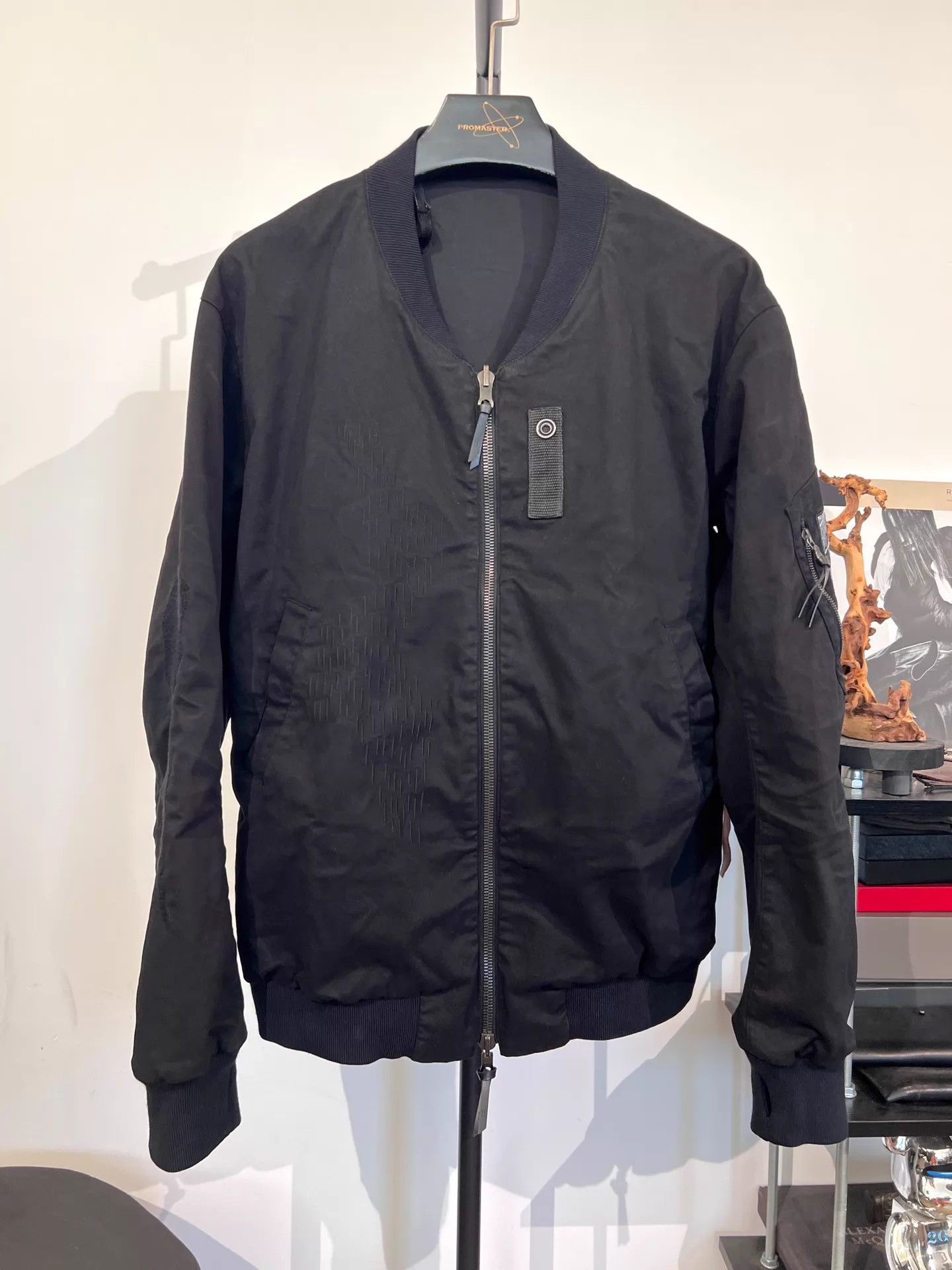 Boris Bidjan Saberi BBS J3 Ma-1 Double-Sided Punched Embroidery Jacket M Size US M / EU 48-50 / 2 - 2 Thumbnail