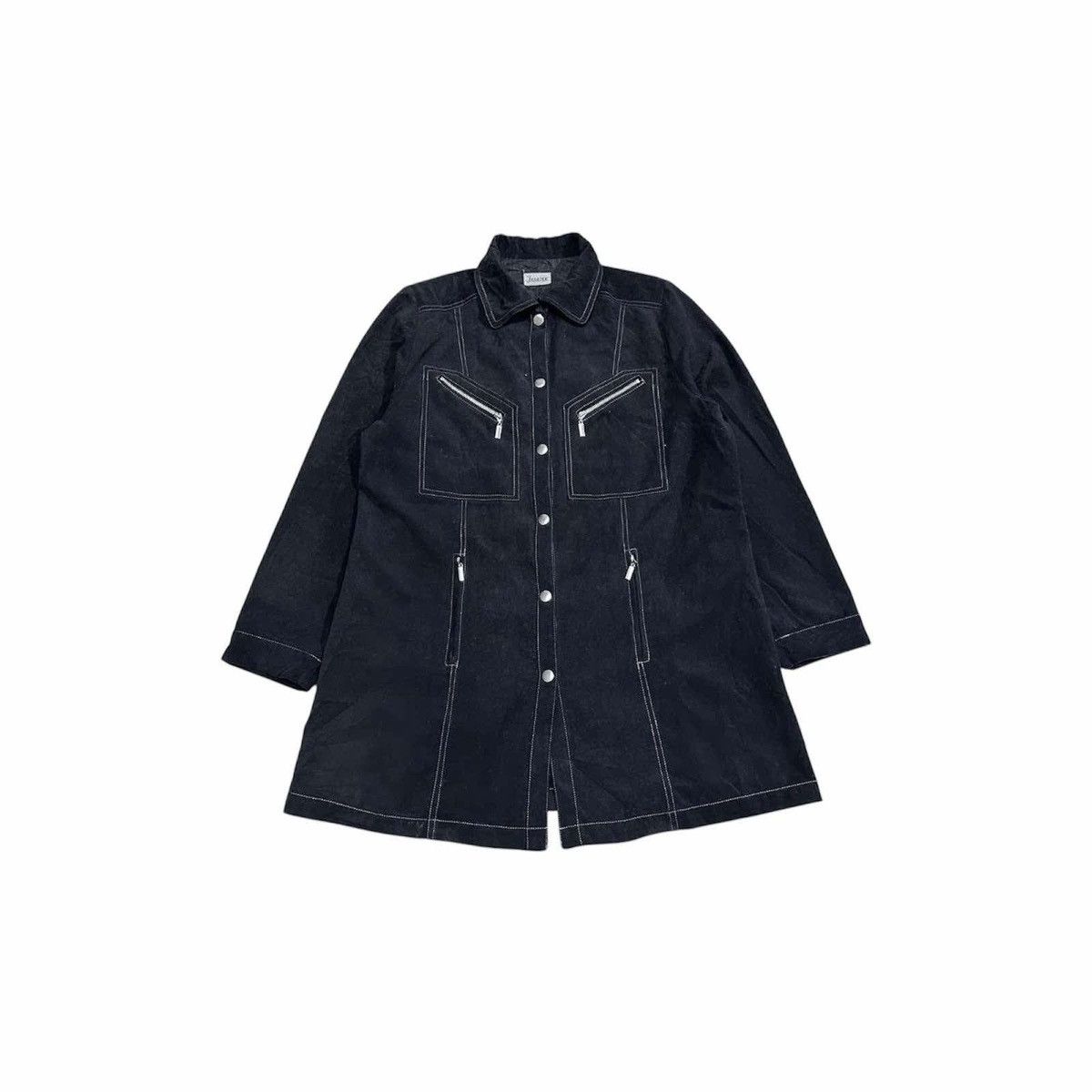 Hysteric Glamour × Japanese Brand × Seditionaries 🔥Sick Y2K Japanese Punk Velvet Shirt Zipper Goth Punk Size US XL / EU 56 / 4 - 2 Thumbnail