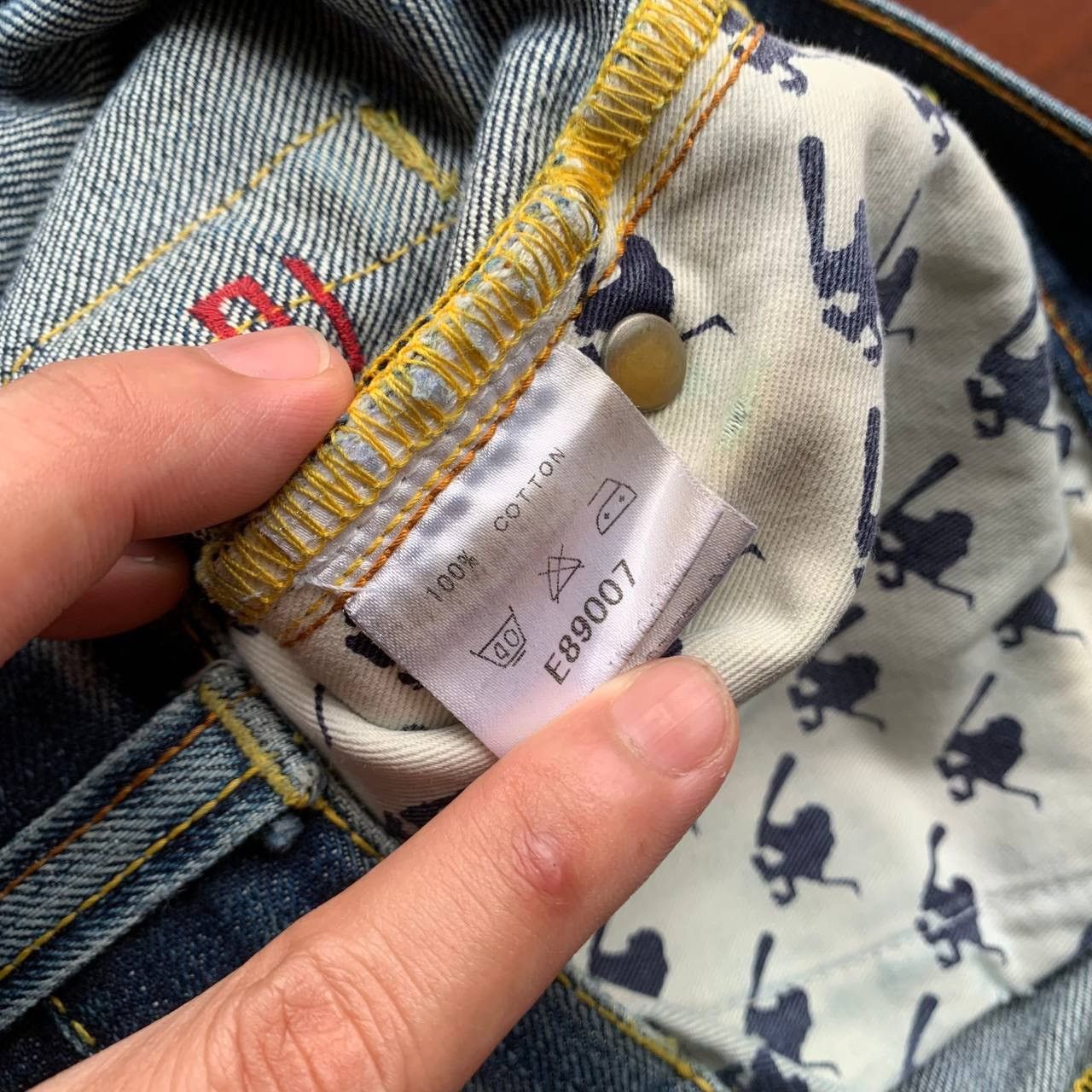 Japanese Brand Santastic Saru Tokyo Tribe Distressed Blue Denim Pants Size US 32 / EU 48 - 15 Thumbnail