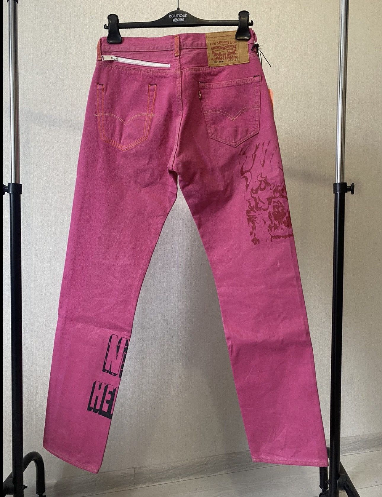 Heron Preston × Japanese Brand × Levi's RARE Heron Preston x Levis Jeans from 2020 Size 30" / US 8 / IT 44 - 2 Thumbnail