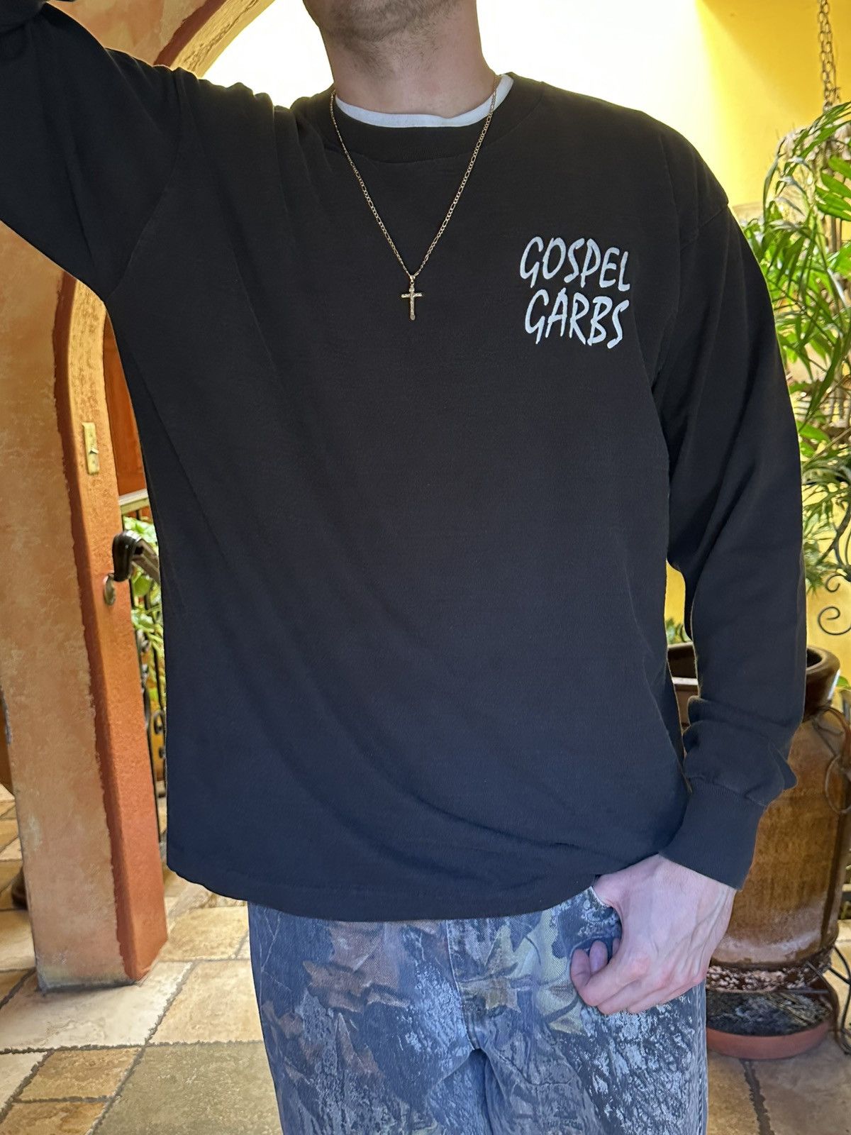 4GSELLER × Vintage Vintage 1992 Gospel Carbs Jesus Longsleeve Tee XL Religion Size US XL / EU 56 / 4 - 2 Thumbnail