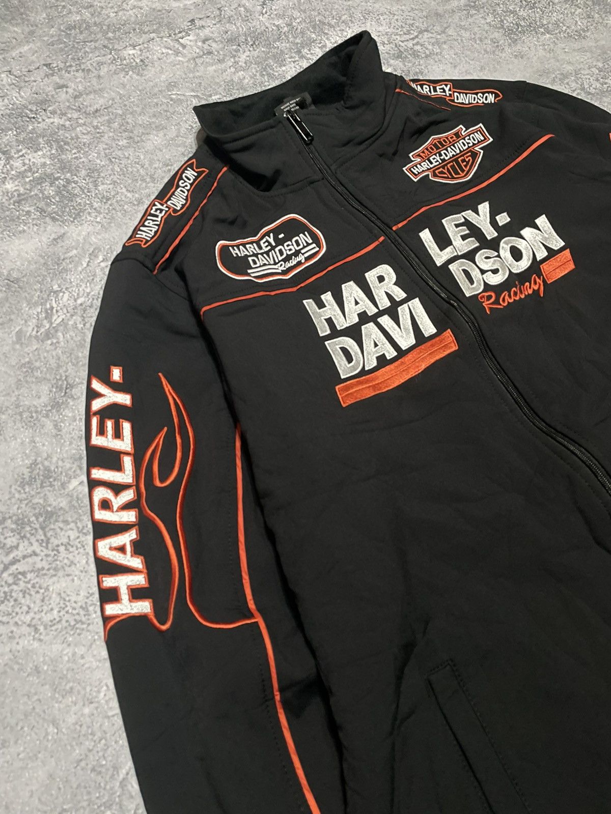 Harley Davidson Vintage 90’s Harley Davidson zip-up jacket nascar Size US XXL / EU 58 / 5 - 3 Thumbnail