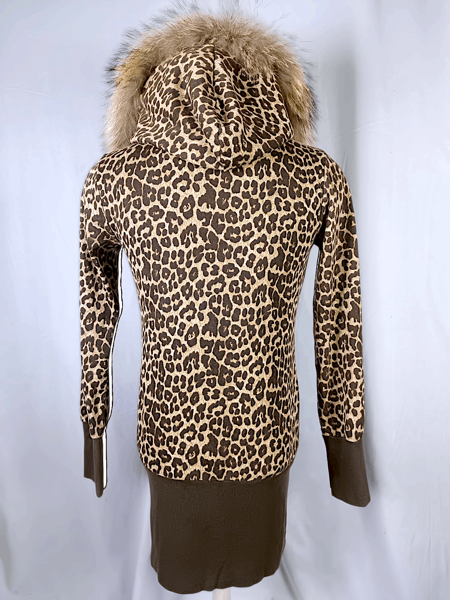 Japanese Brand JOKY GAL Leopard Print Fur Zipper Hoodie Size US S / EU 44-46 / 1 - 10 Thumbnail