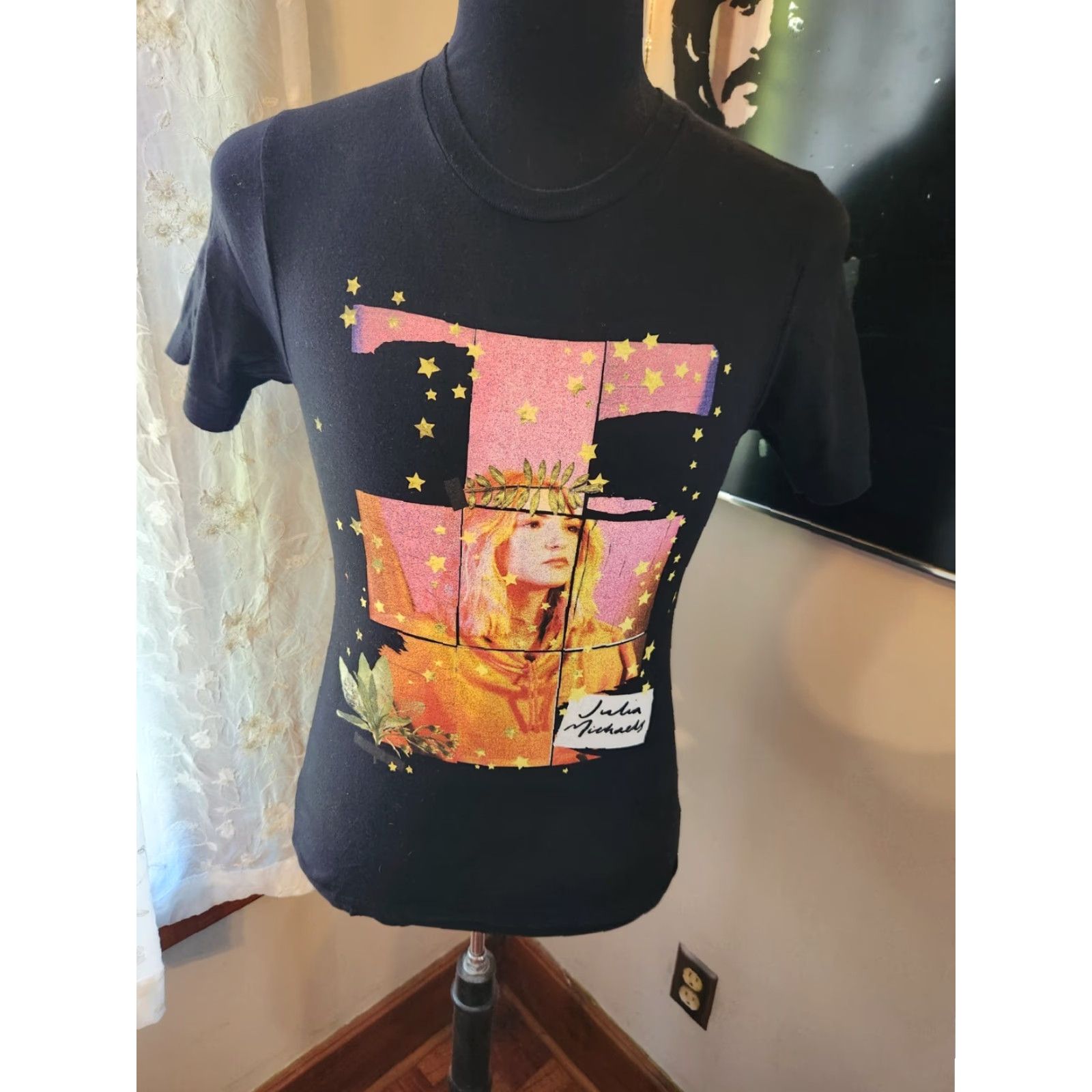 Vintage Julia Michaels T Shirt Inner Monologue World Tour Graphic Black Stars Size S Size S / US 4 / IT 40 - 2 Thumbnail