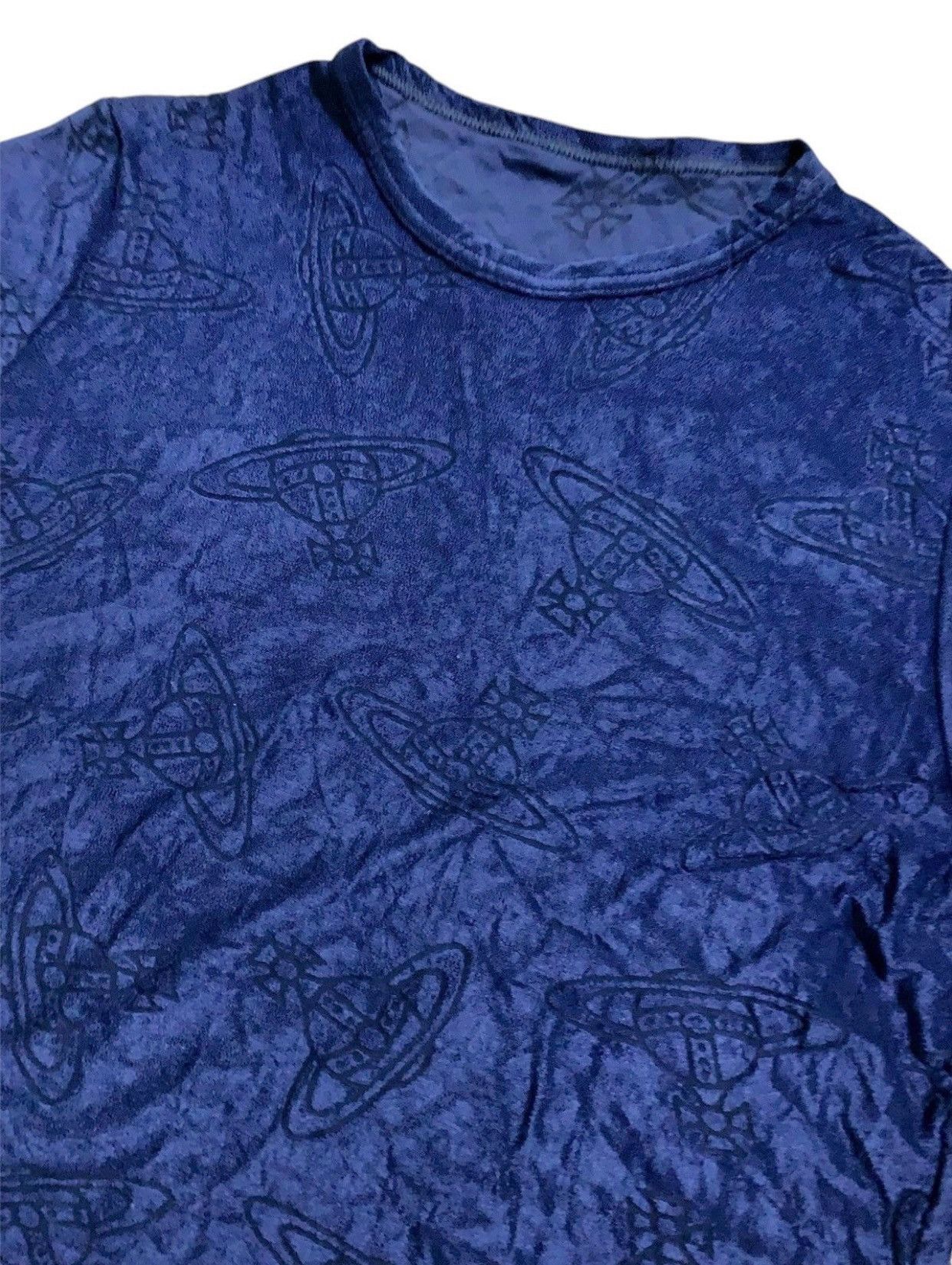 Vivienne Westwood 💥Vivienne Westwood Ocean Rayon Monogram Shirt Size S / US 4 / IT 40 - 2 Thumbnail