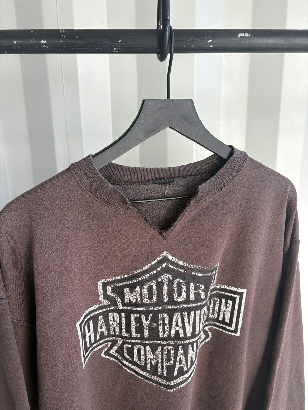 Harley Davidson Thrashed Harley Distressed Faded Sweater Erd grunge WCC Size US XL / EU 56 / 4 - 3 Thumbnail
