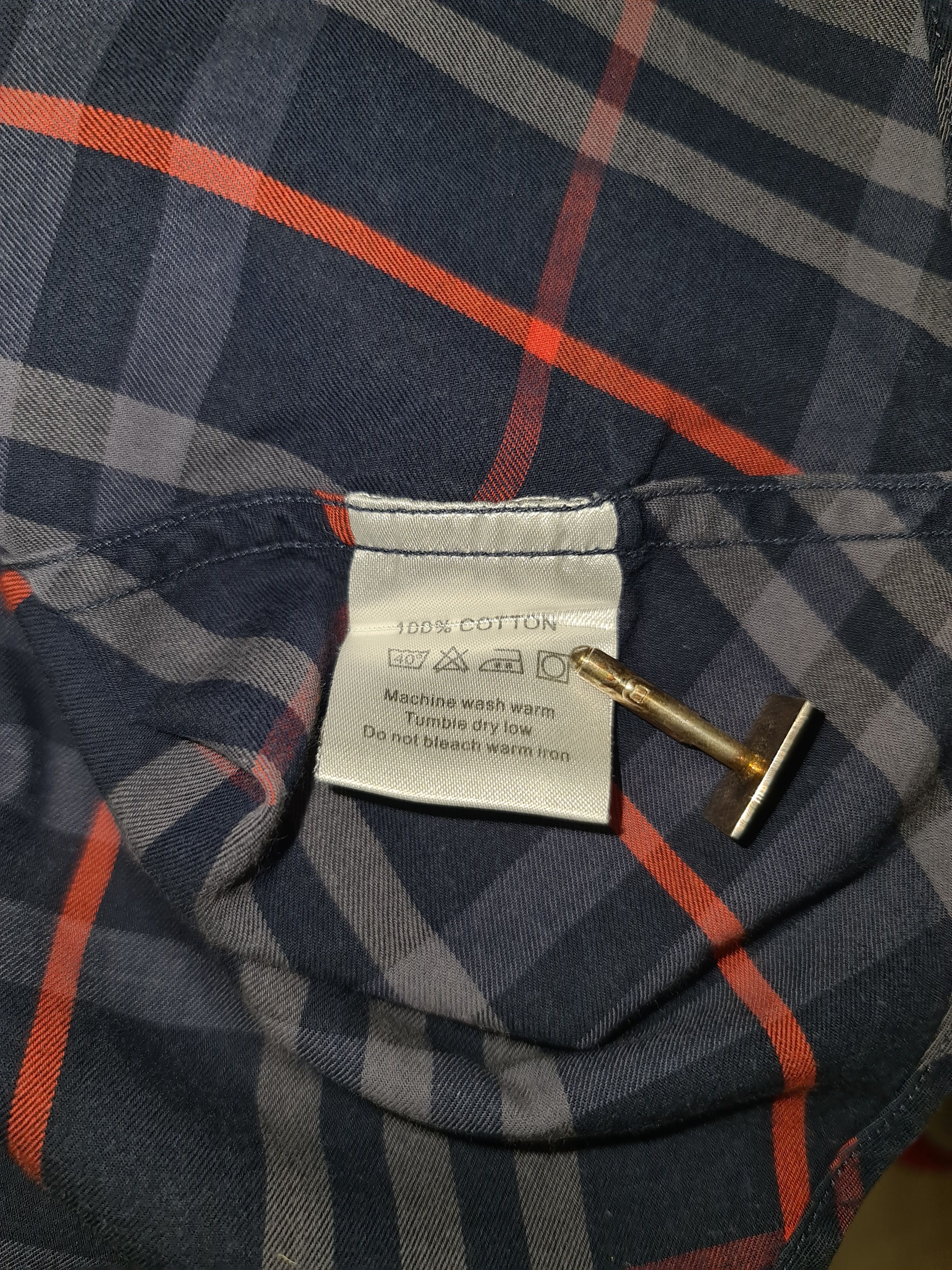 Burberry 90s Vintage Burberry London Blue Check Nova Shirt Tee Size M / US 6-8 / IT 42-44 - 7 Thumbnail
