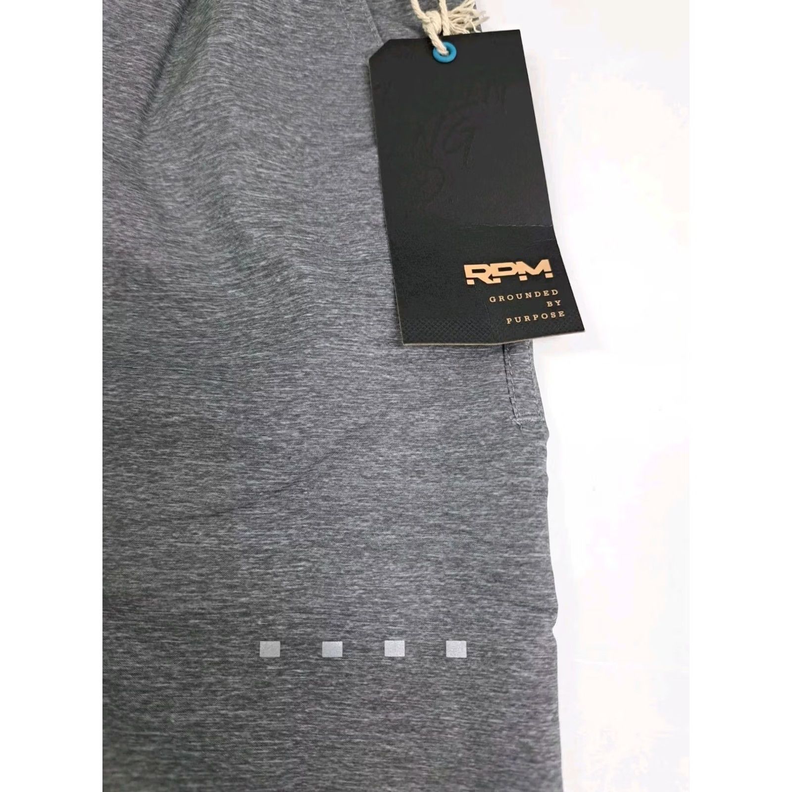 Vintage RPM Training Co. Mens M FLUME Training Shorts Grey Pockets Side Zip Athletic Lightweight Breathable Drawstring Elastic Waist Solid 5502 Size US 31 - 5 Thumbnail