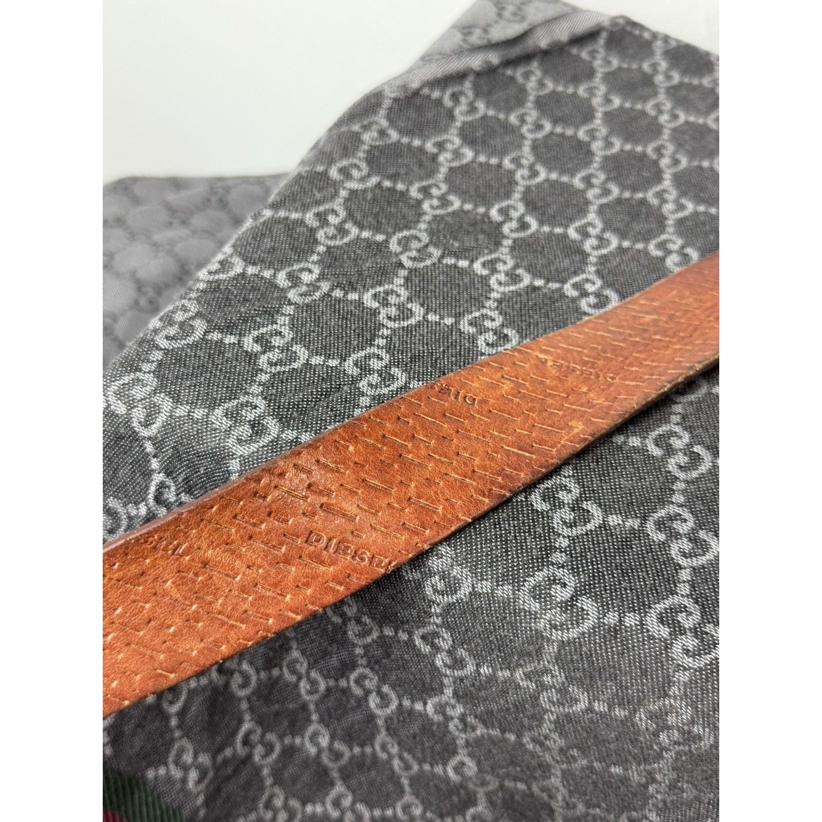 Diesel Y2K Vintage Diesel Leather Belt Hype Size ONE SIZE - 4 Thumbnail