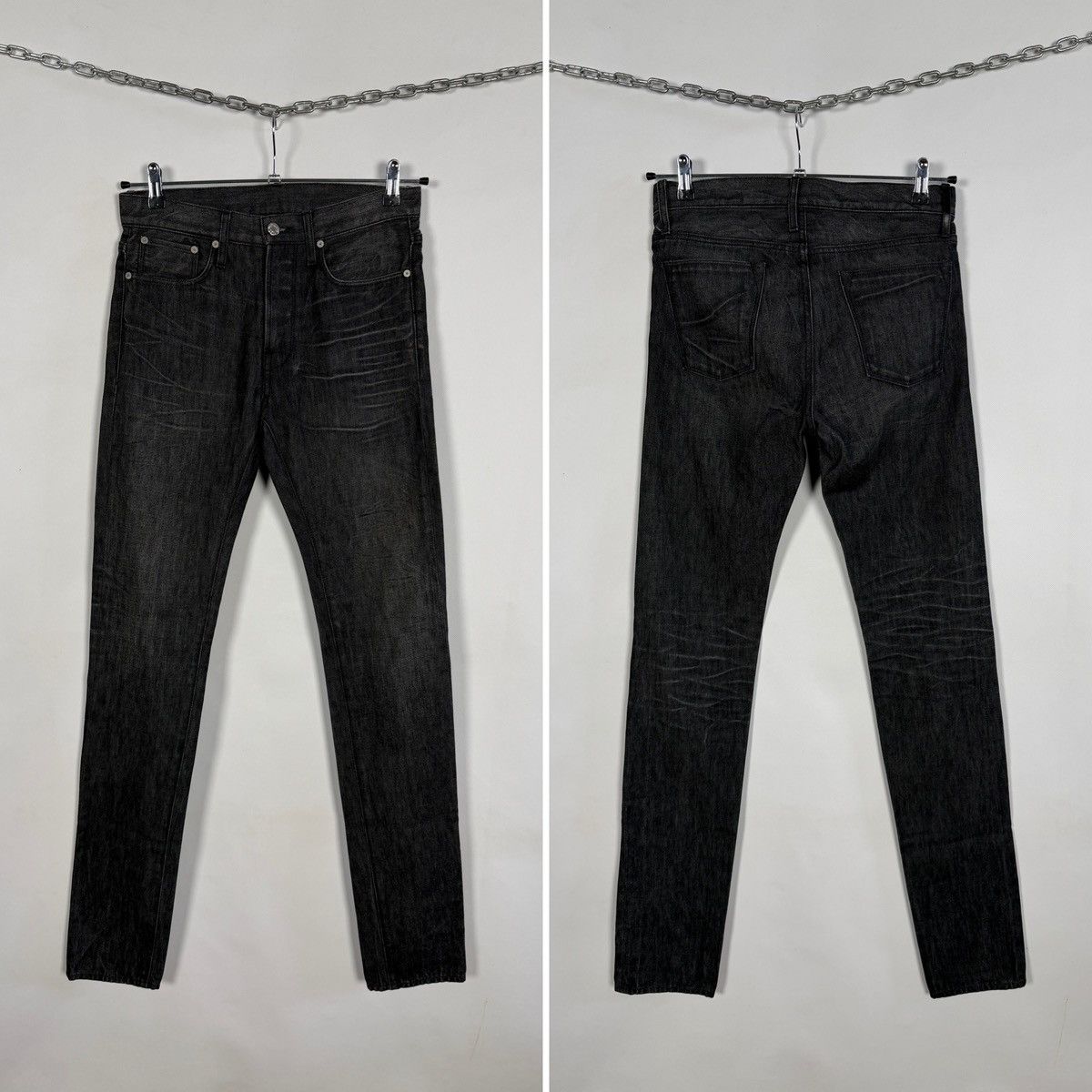 Helmut Lang Helmut Lang Dark Wash Slim Straight Jeans Made In USA Sz 28 Size US 28 / EU 44 - 1 Thumbnail