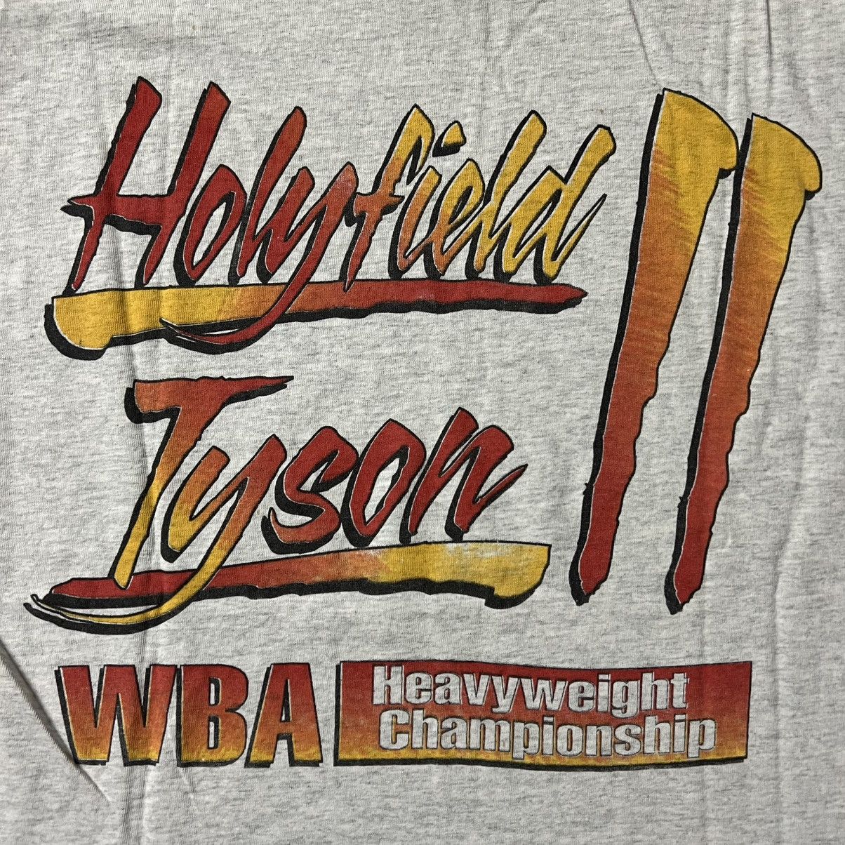 Vintage Vintage WCB 1997 M. Tyson vs E. Holyfield 🇺🇸 Boxing T-Shirt Size US XL / EU 56 / 4 - 6 Thumbnail