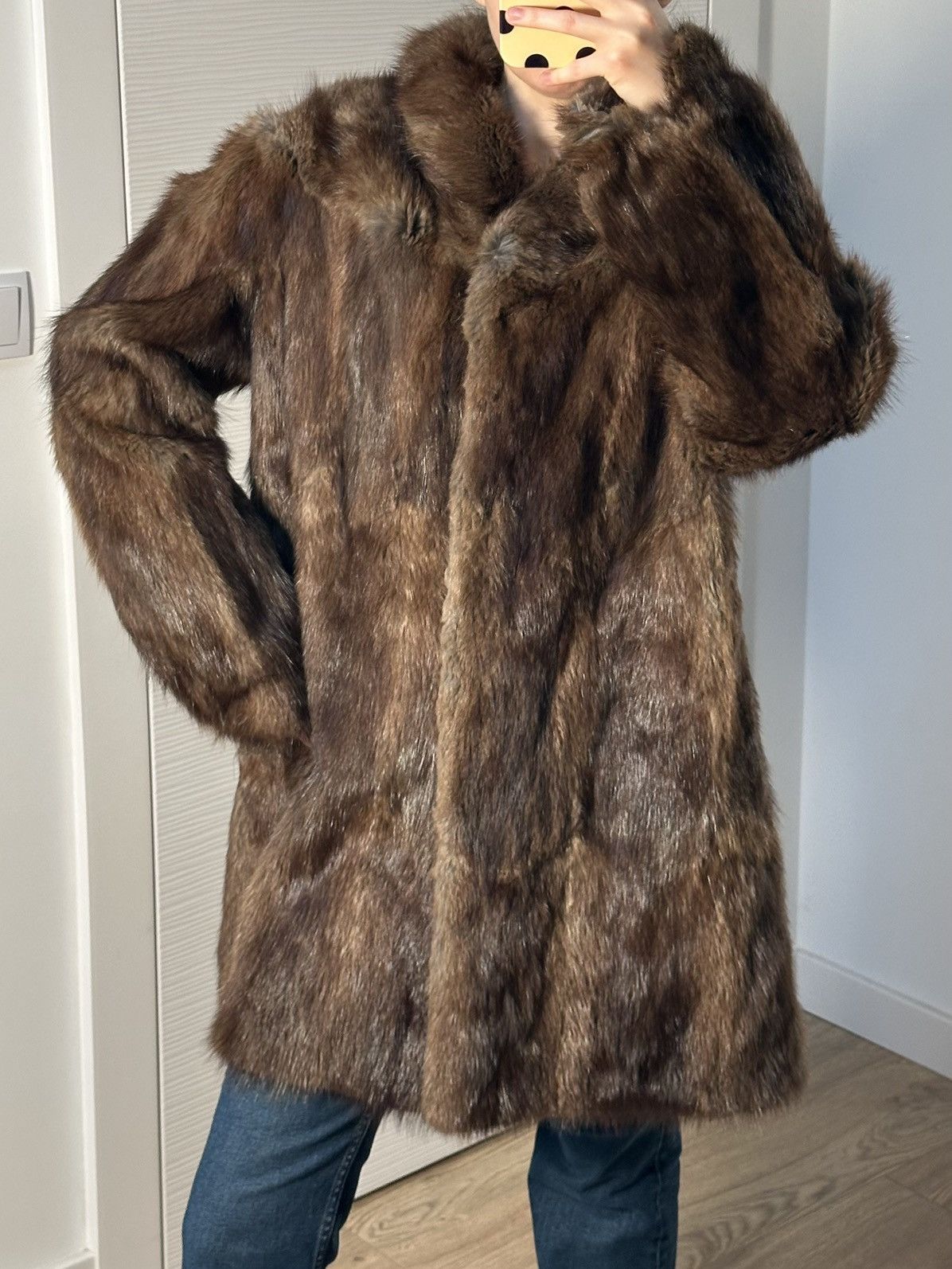 Vintage Genuine Real Mink Fur Coat Y2k Vintage Retro Size M / US 6-8 / IT 42-44 - 3 Thumbnail