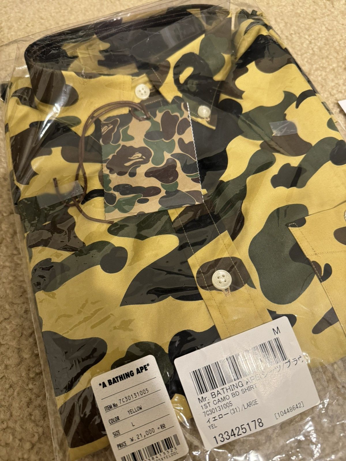 Bape A BATHING APE Mr. Bathing Ape 1st Camo BD Shirt