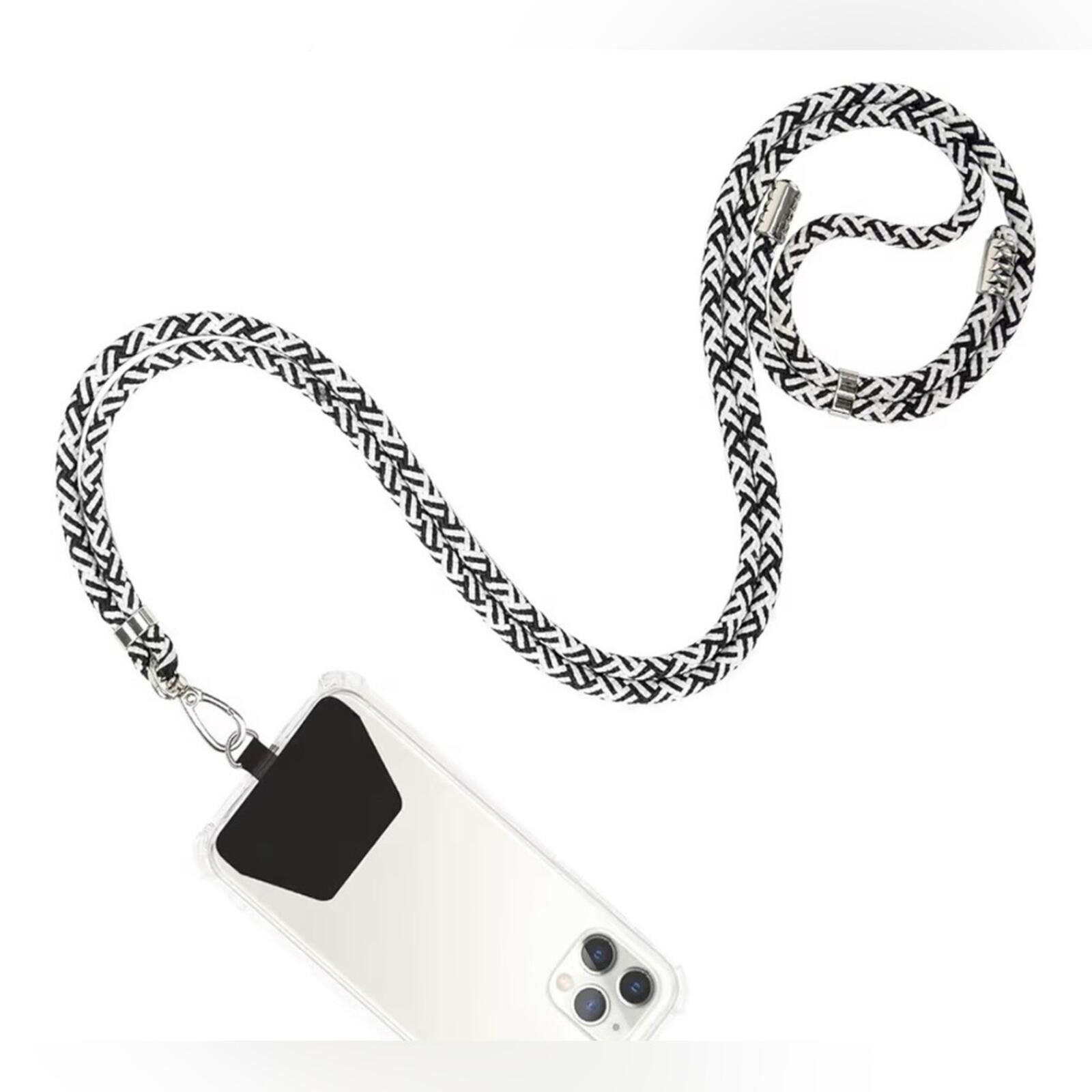 Other Phone Lanyard Crossbody Strap / Black White Size ONE SIZE - 1 Thumbnail