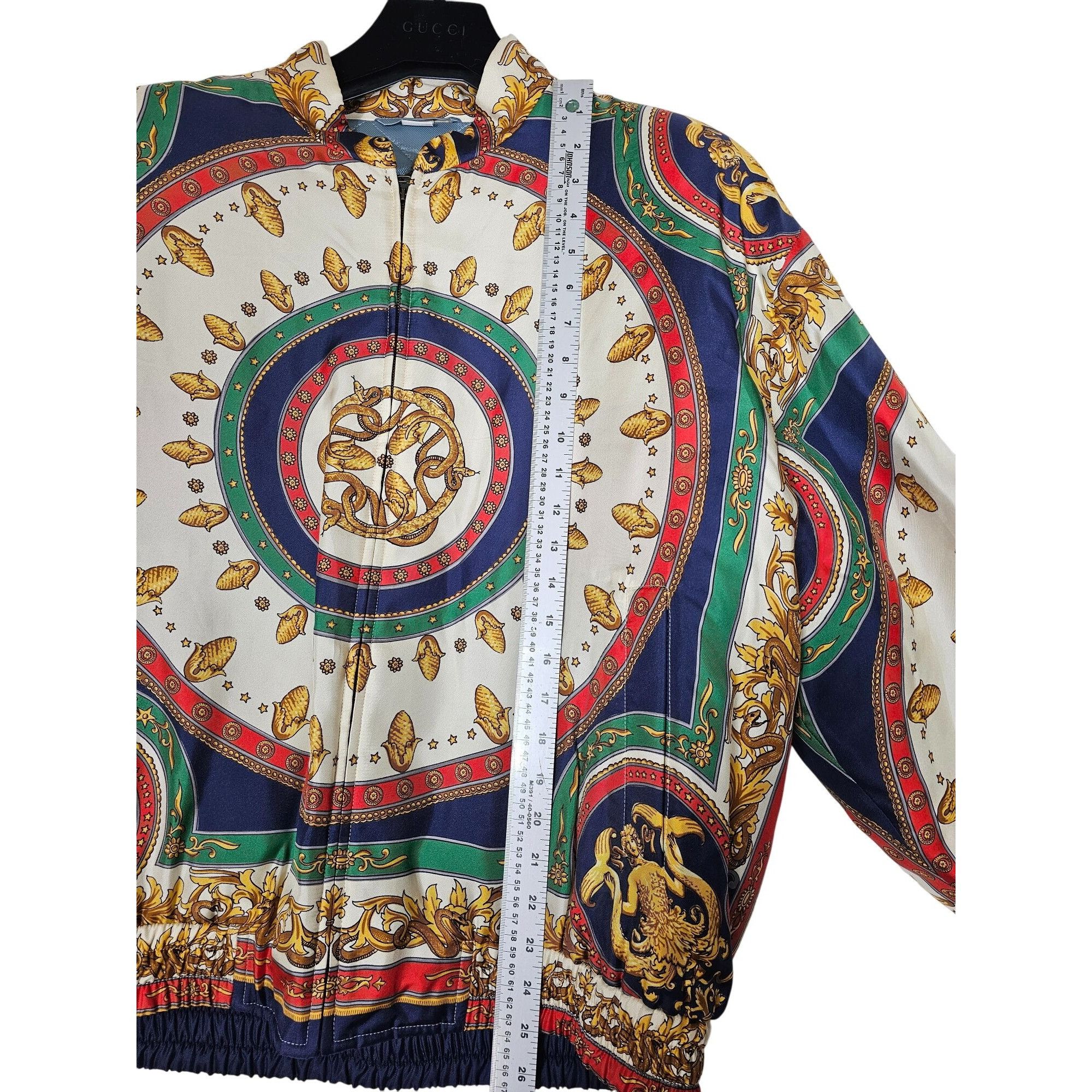 Gucci Gucci Baroque Mermaid Bomber Jacket Zip Size 52 XL Size US L / EU 52-54 / 3 - 3 Thumbnail