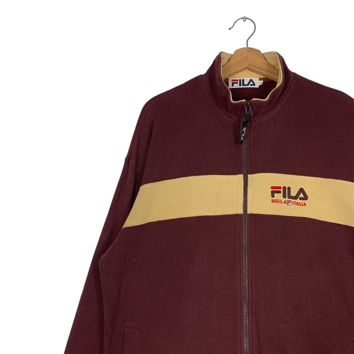Fila FILA Embroidery Logo Colorblock Sweater Jacket #1267-C57 Size US L / EU 52-54 / 3 - 6 Thumbnail