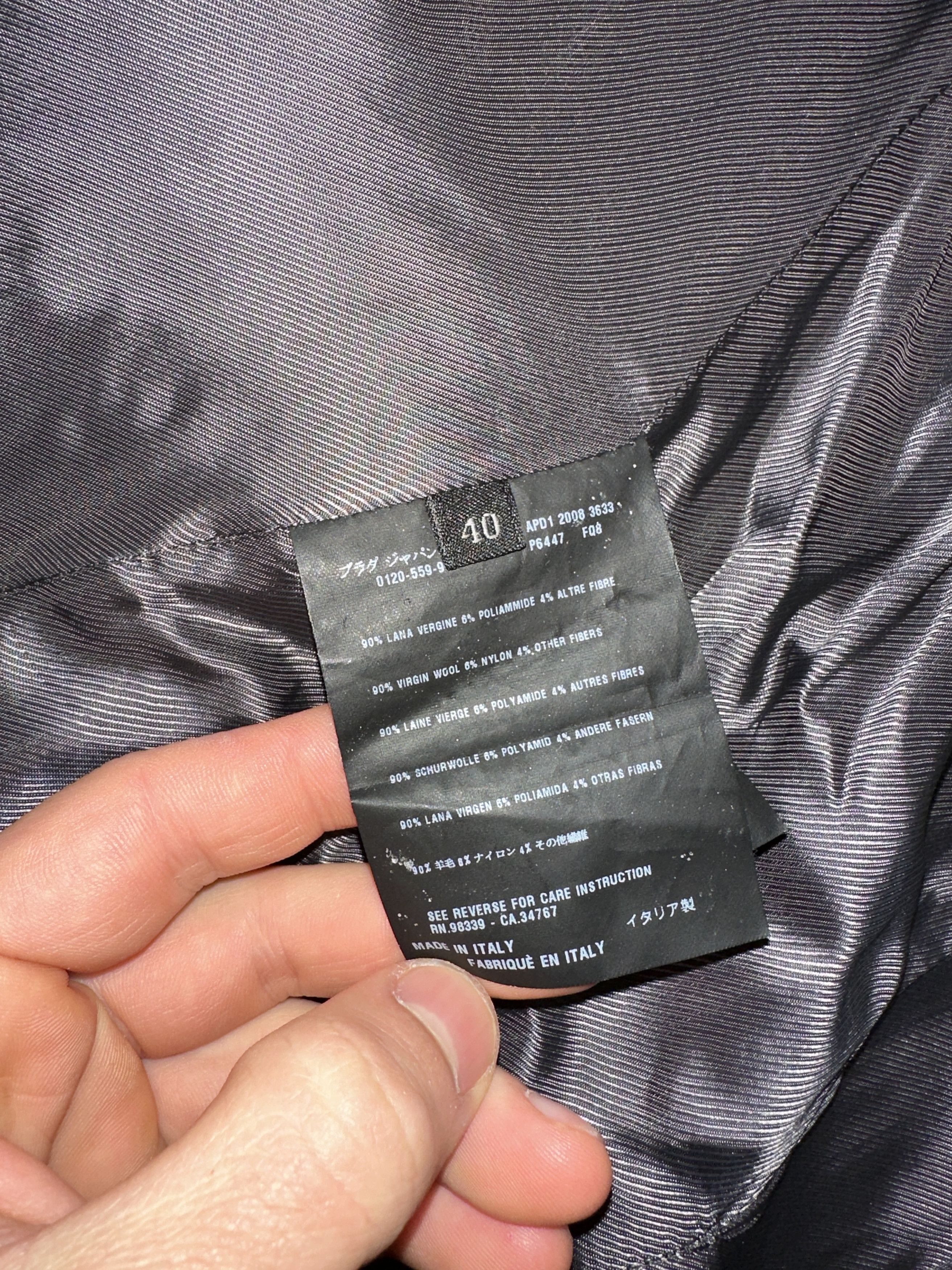 Prada Prada IT40 Double Breasted Peacoat Jacket Tailored Fit Size S / US 4 / IT 40 - 5 Thumbnail