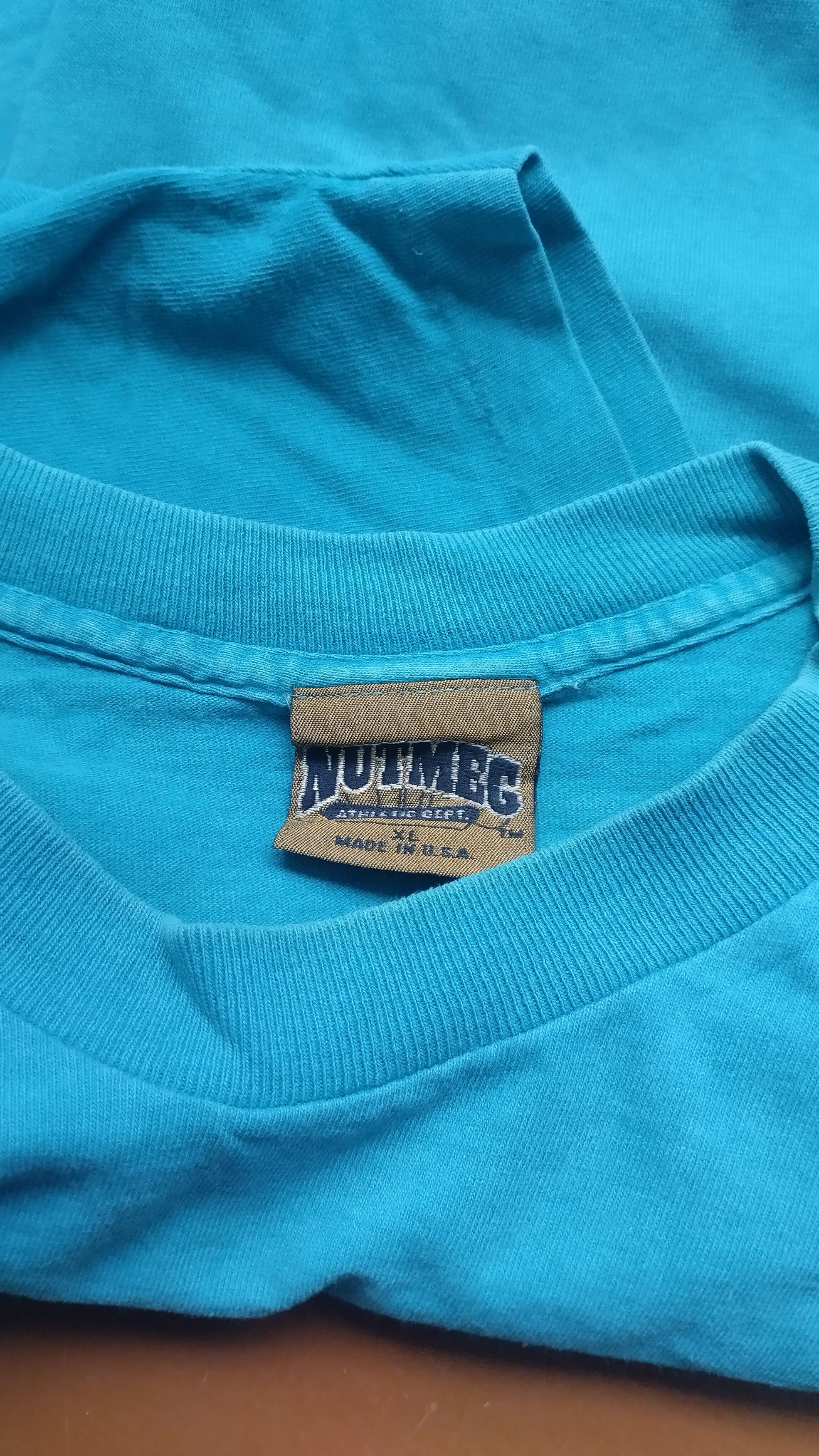 NFL × Nutmeg × Vintage Vintage Single Stitch Sharks NFL 90's T-Shirt Size US XL / EU 56 / 4 - 2 Thumbnail