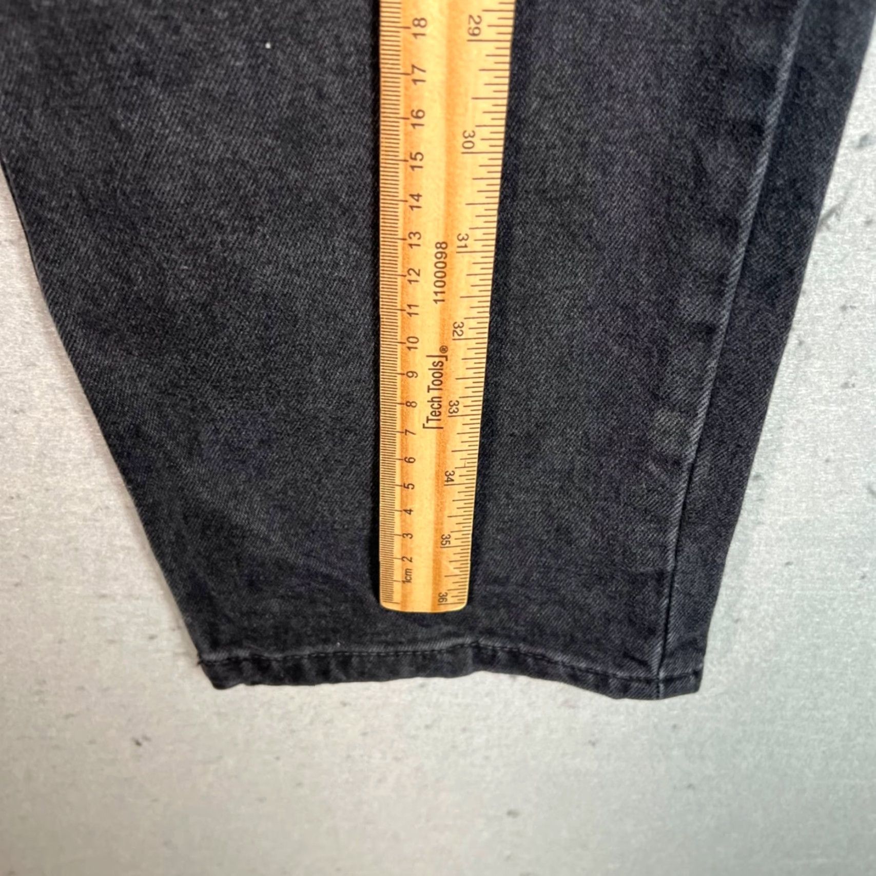 Everlane Everlane Jeans Women 32 Black Crop Tapered 5-Pocket Denim Organic Cotton High Rise Regular Vintage No? Size 24" / US 00 / IT 34 - 6 Thumbnail