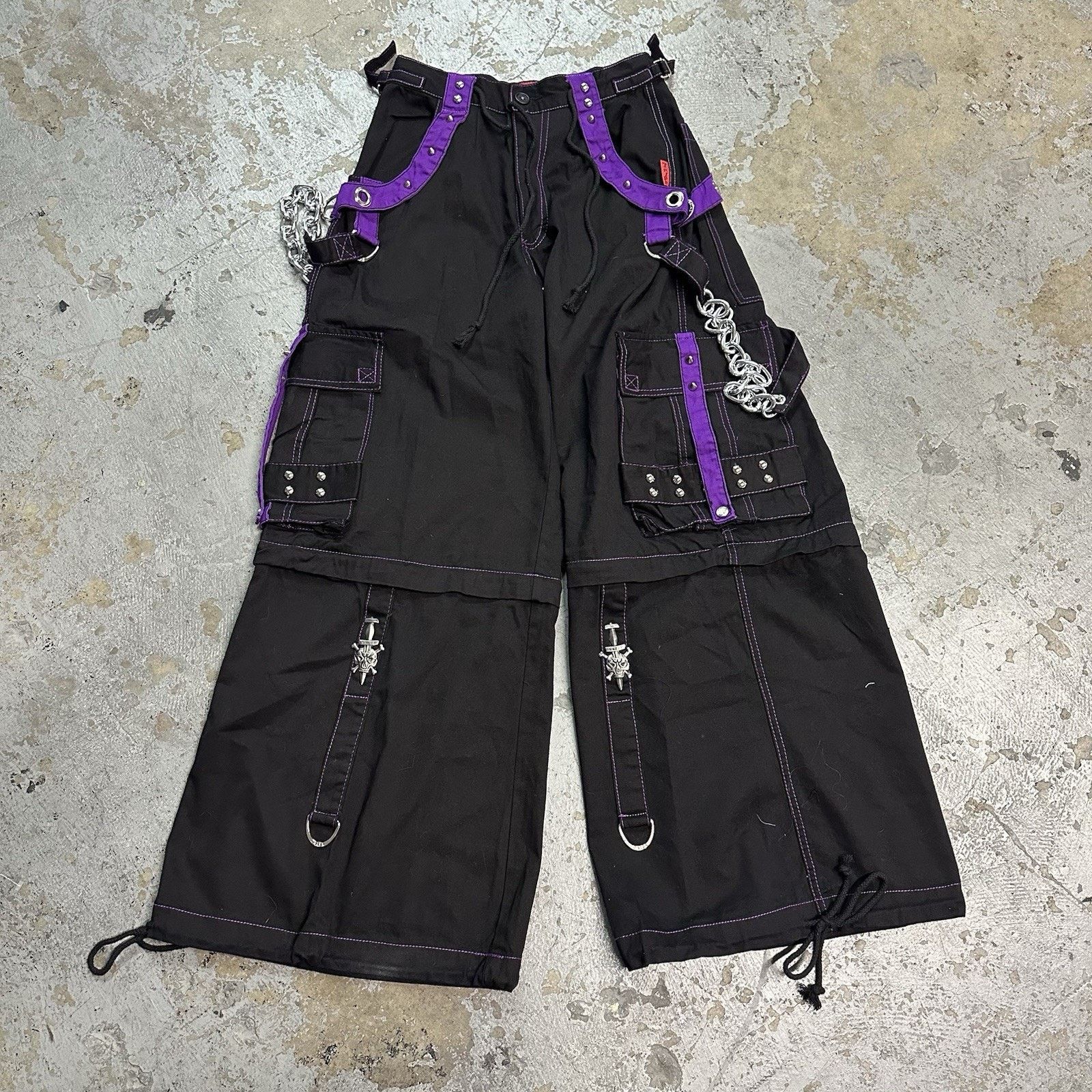 Tripp NYC × Vintage Vintage Tripp NYC Daang Goodman Bondage Rave Goth Pants Sz M Size US 28 / EU 44 - 1 Thumbnail