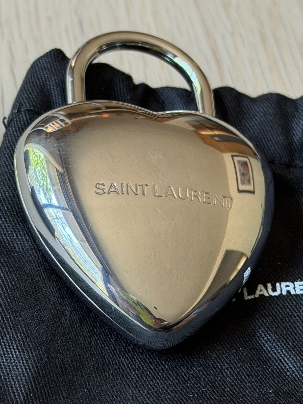 Saint Laurent Paris Saint Laurent Paris Heart 3D Padlock - Gift Bag Included Size ONE SIZE - 2 Thumbnail