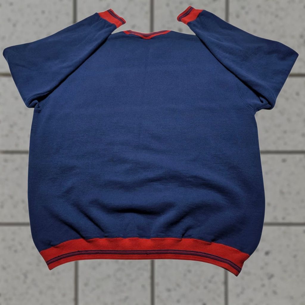 Wilson VINTAGE Wilson Sweatshirt Crewneck Blue 2XL Mens Heavyweight Made In USA 90s Small dot on sleeve Size US XXL / EU 58 / 5 - 1 Thumbnail