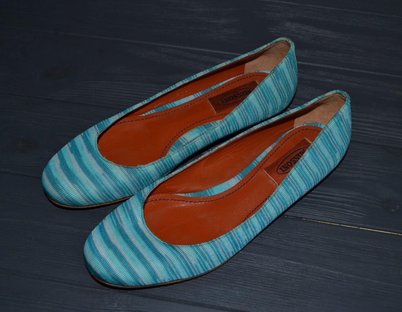 Missoni Missoni Knit Striped Classic Ballet Flat Shoe Size EUR 37 Size US 6 / IT 36 - 1 Thumbnail