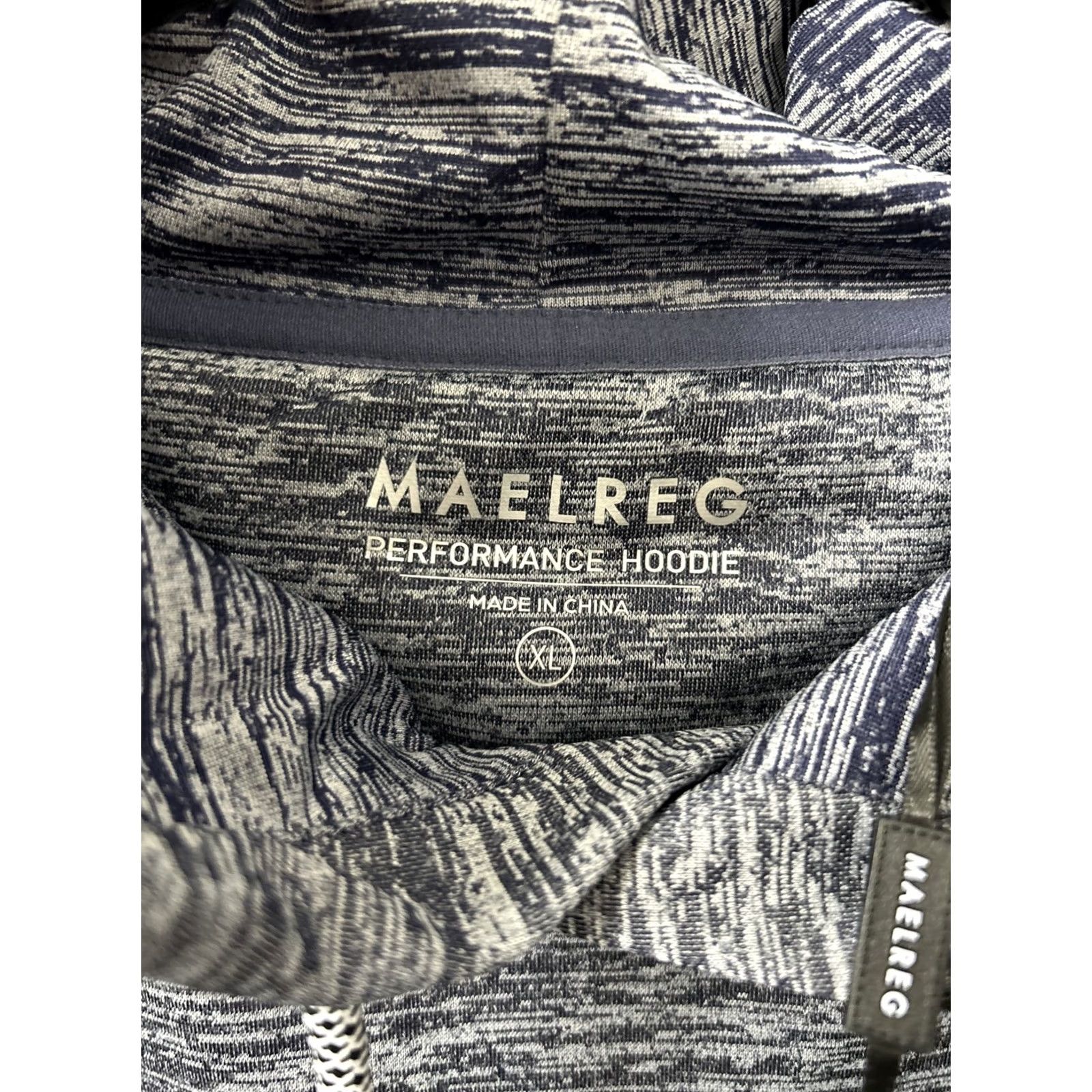 Vintage Maelreg Performance Hoodie Mens XL Blue Pullover Long Sleeve Reflective Accent Size US XL / EU 56 / 4 - 6 Thumbnail