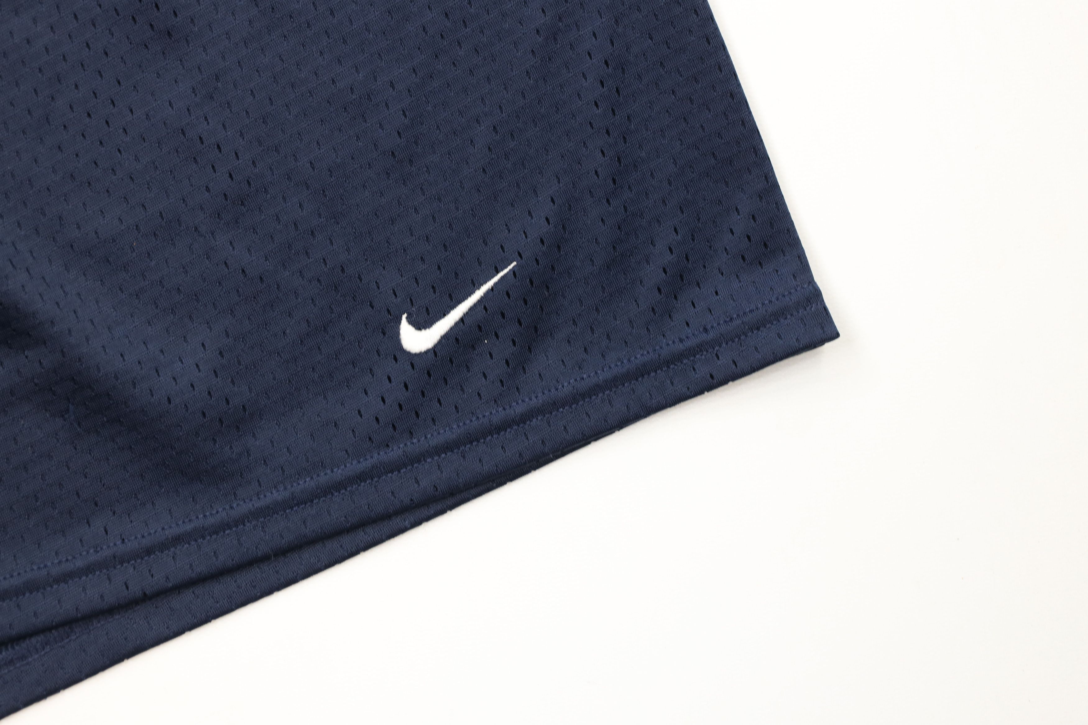 Vintage Vintage 90s Y2K Nike Scott Mini Swoosh Mesh Shorts Navy Blue Size US 38 / EU 54 - 5 Thumbnail