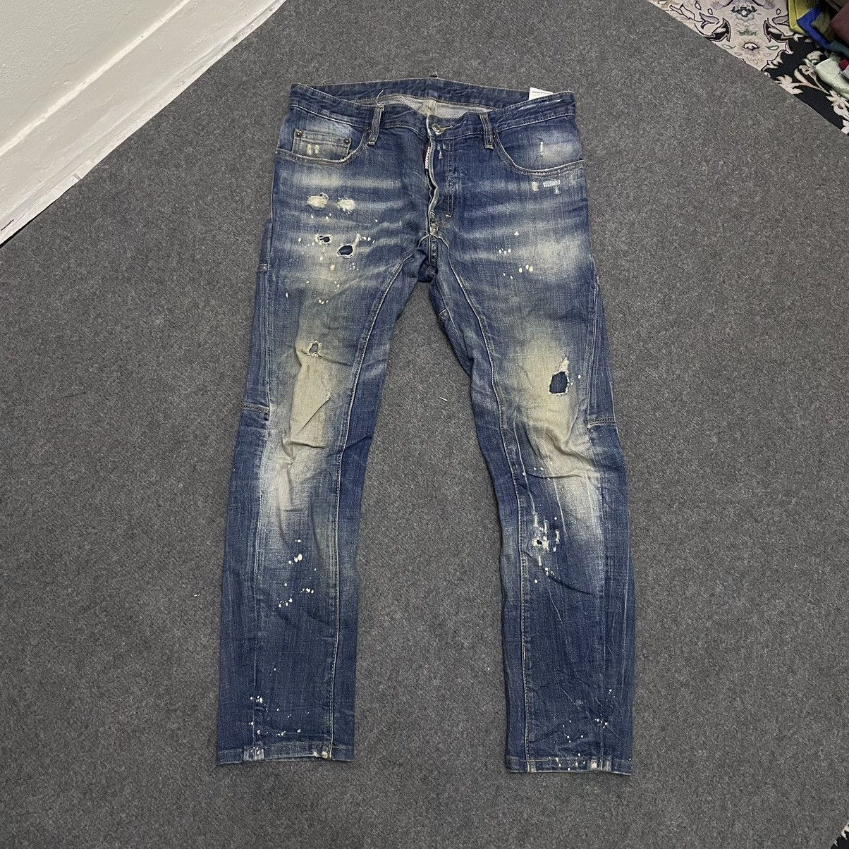 Other Dsquared2 Distressed Paint Splattered Denim Size US 36 / EU 52 - 1 Thumbnail