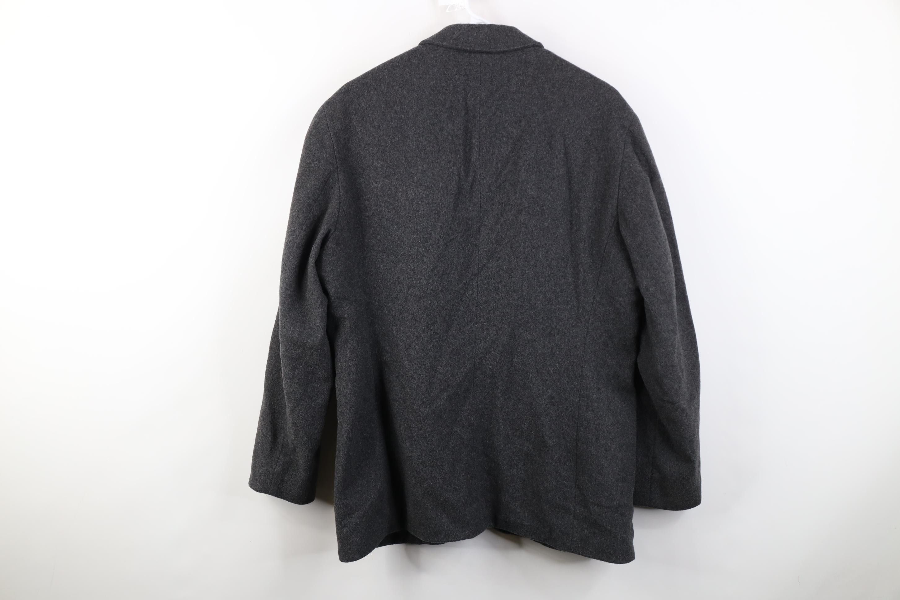 J.Crew Vintage 90s J Crew Button Suit Blazer Jacket Coat Gray Size XL / US 12-14 / IT 48-50 - 13 Thumbnail
