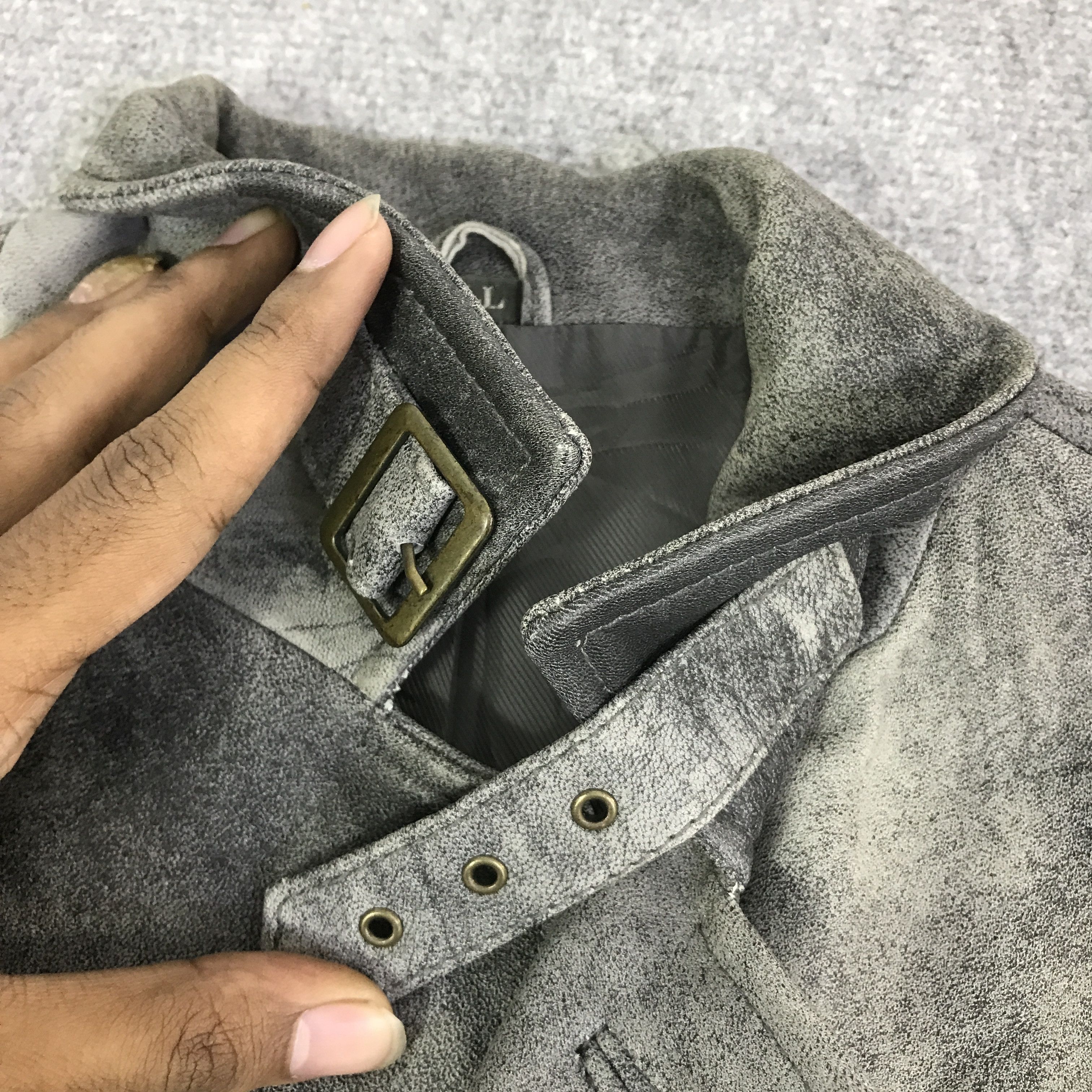 Japanese Brand WIND ARMOR NICHIWA LEATHER PUNK JACKET K105B7 Size US L / EU 52-54 / 3 - 9 Thumbnail