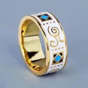 Vintage Classic Gold Ring Size ONE SIZE - 1 Thumbnail