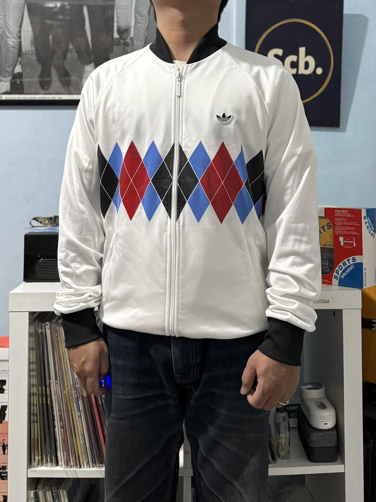 Adidas Vintage adidas ivan landl argyle track top Size US M / EU 48-50 / 2 - 17 Thumbnail