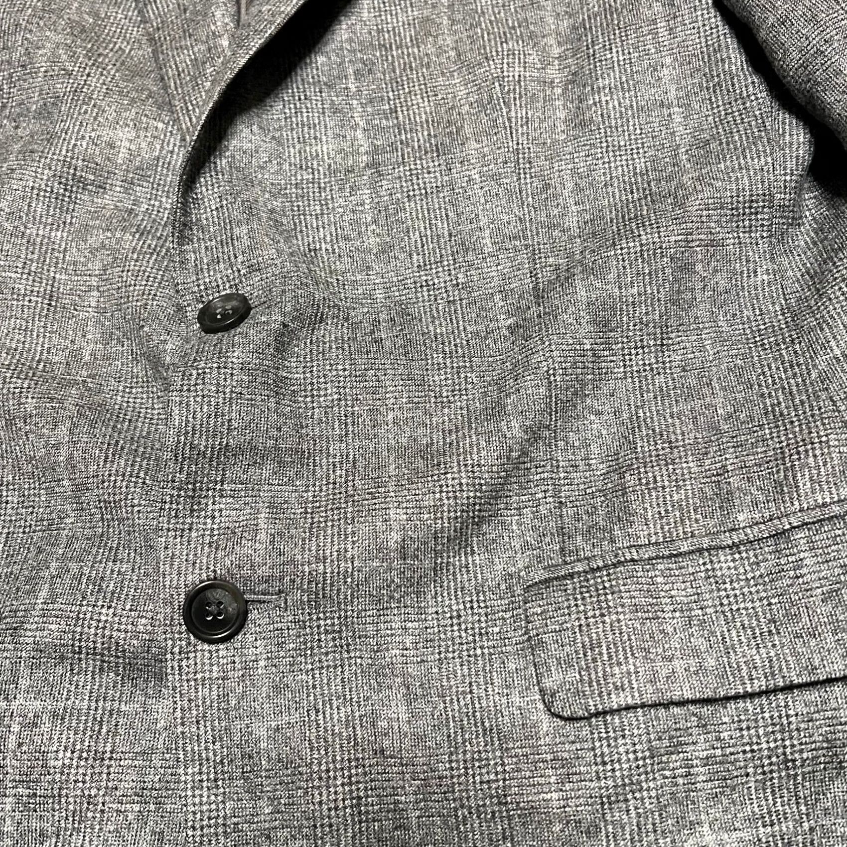 Banana Republic Banana Republic Blazer Mens 40R Slim Fit Wool Two Button Coat Gray 40R Mens Satin Inside Collar Super 110s Marzotto Vintage? Size 40R - 2 Thumbnail