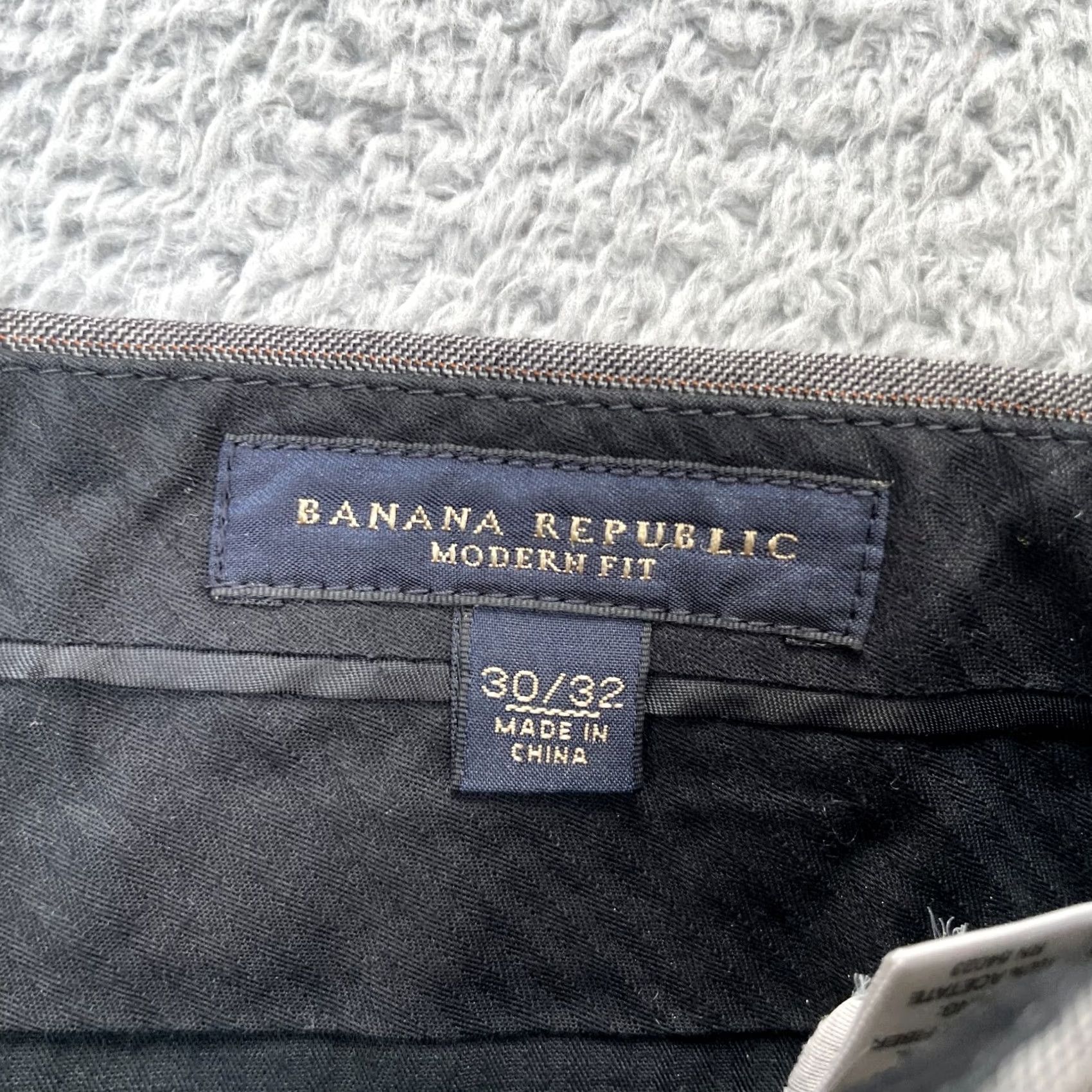 Banana Republic Banana Republic Gray Wool Blend Modern Fit Straight Leg Dress Pants Mens 30x32 Size US 32 / EU 48 - 3 Thumbnail