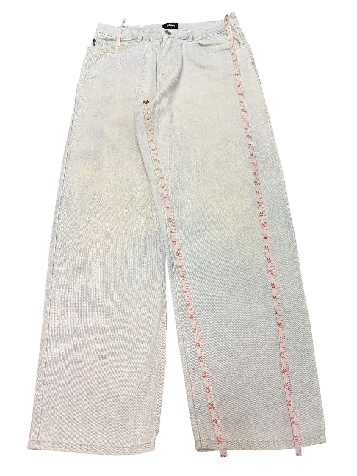 Stussy Vintage Stussy Faded Wash Balloon Style Mom Jeans Size 29" - 7 Thumbnail