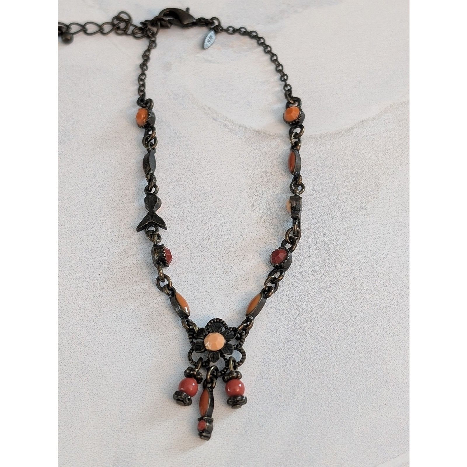 Vintage VTG 1980s Avon Desert Sun 8.5" Beaded Flower Bracelet Anklet Size ONE SIZE - 7 Thumbnail