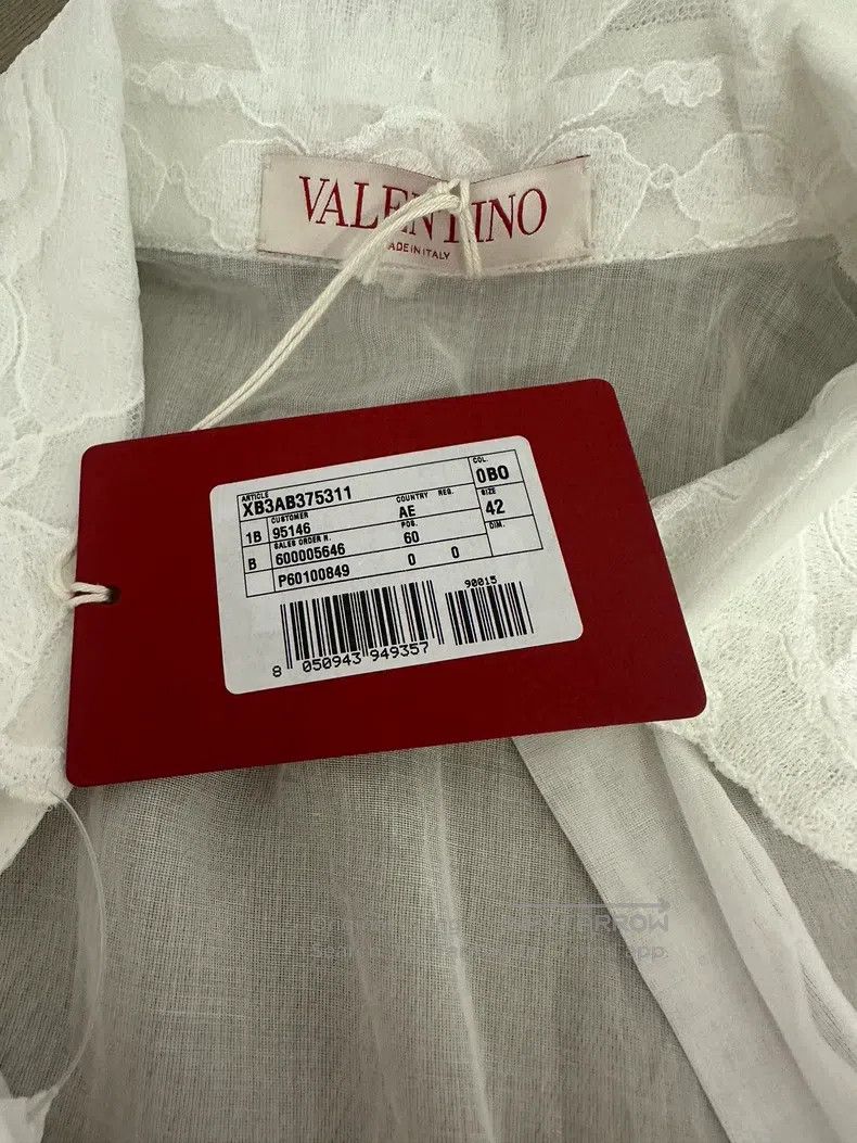 Valentino Valentino Lace embroidered patch lace-up long-sleeved shir Size M / US 6-8 / IT 42-44 - 5 Thumbnail