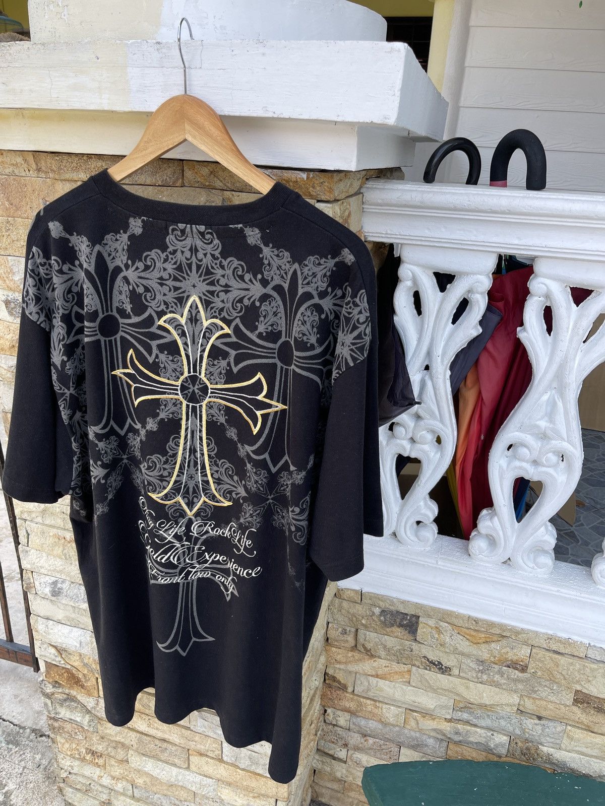The Unbranded Brand Last Drop🔥Broklyn Heights Like Design CHROME HEART T Shirt Size US XXL / EU 58 / 5 - 5 Thumbnail