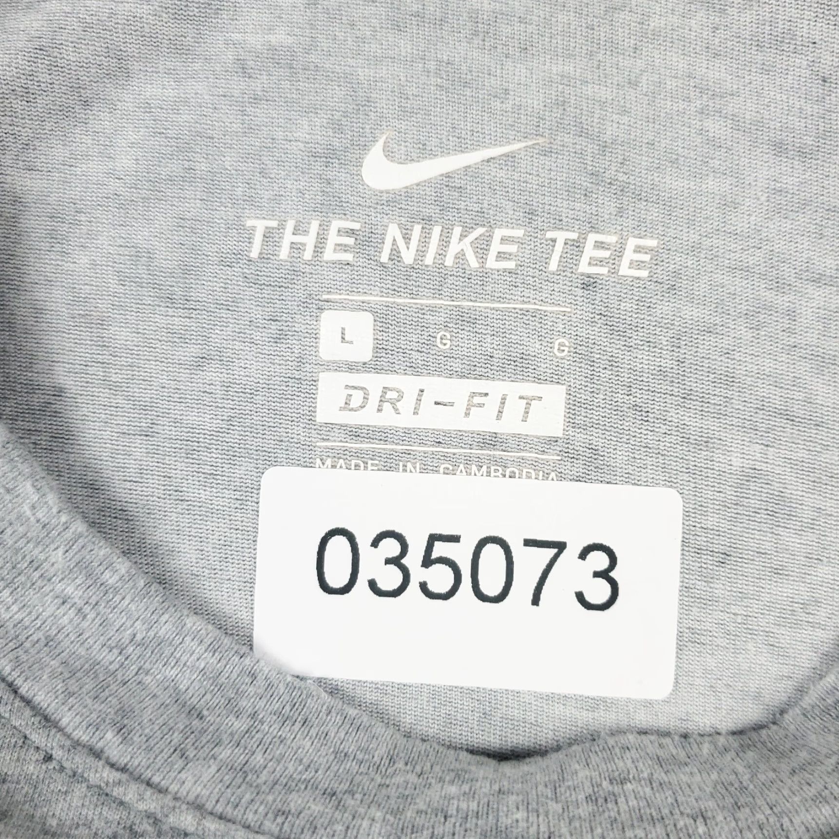 Nike Nike T Shirt Mens Large Gray Swoosh Casual Short Sleeve Adult Size US L / EU 52-54 / 3 - 7 Thumbnail