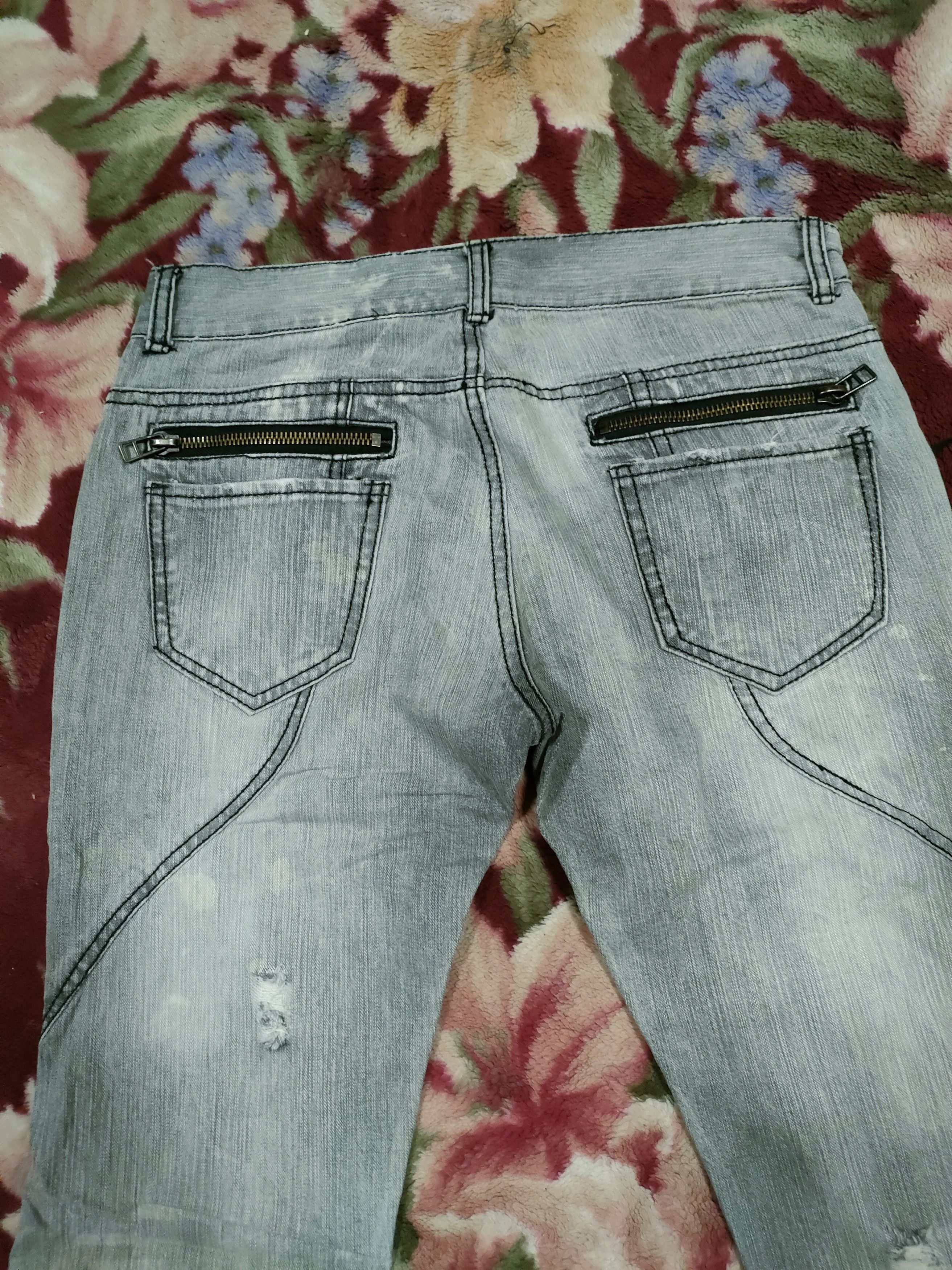 In The Attic × Japanese Brand × Le Grande Bleu (L.G.B.) In The Attic Bondage Zipper Jeans Size US 32 / EU 48 - 6 Thumbnail