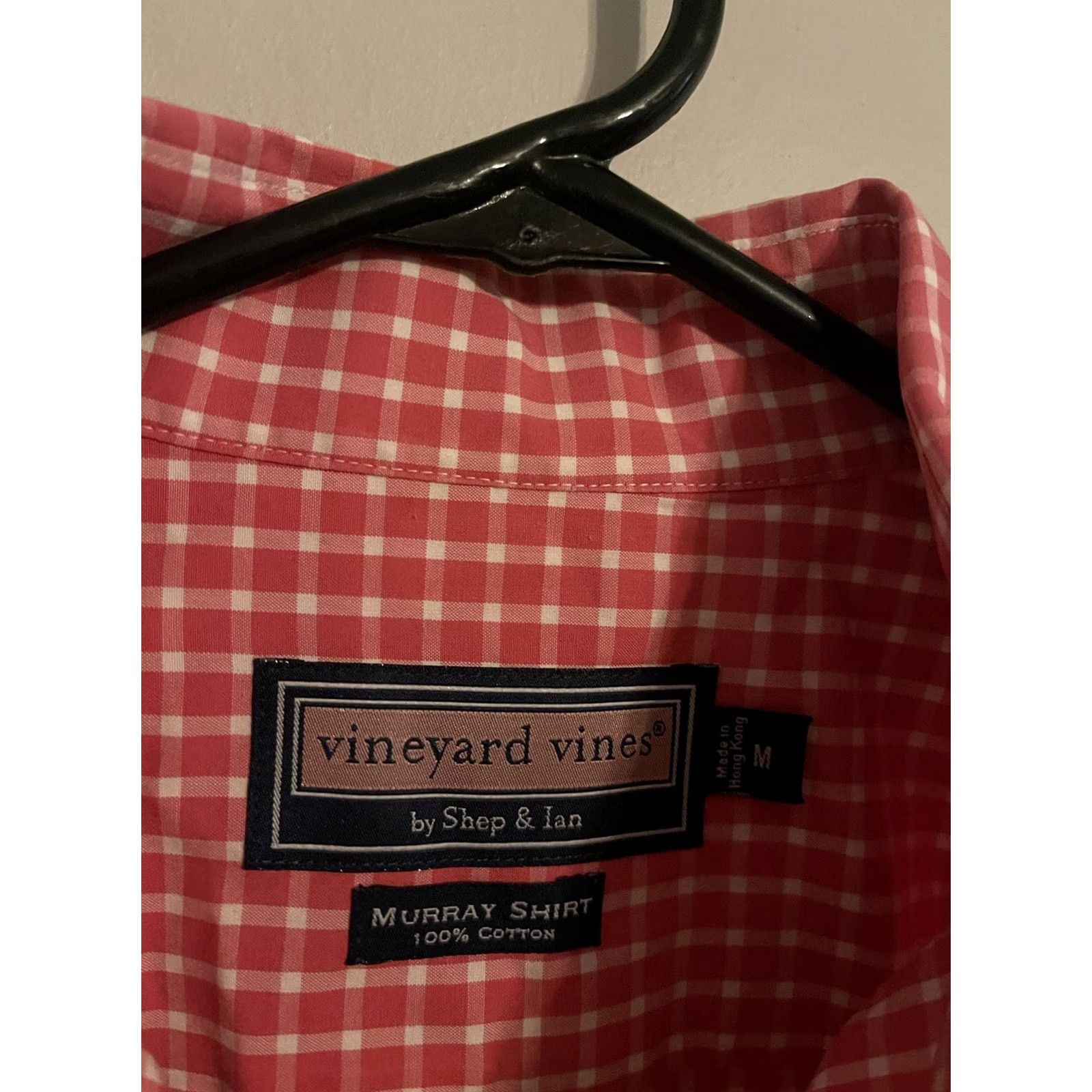 Vineyard Vines Vineyard Vines Red Gingham Check Button Up Shirt Men's Medium M L/S Murray Size US M / EU 48-50 / 2 - 3 Thumbnail