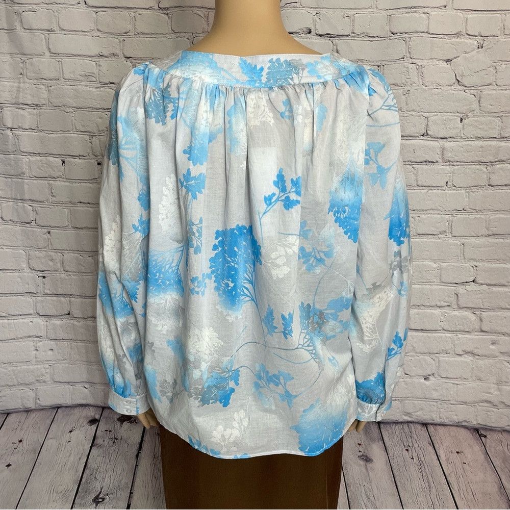 Calvin Klein NWT New Calvin Klein Floral Print Square Neck Long Sleeve V Size L / US 10 / IT 46 - 4 Thumbnail