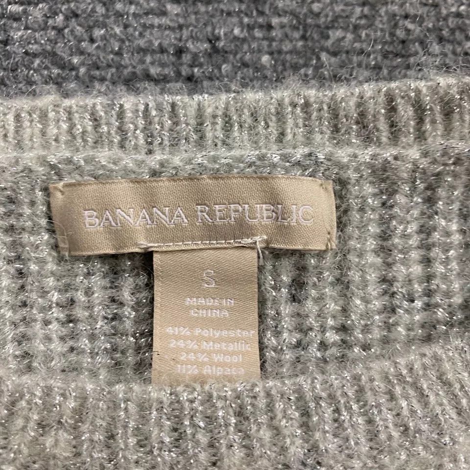 Banana Republic Banana Republic Sweater Women's Small Metallic Wool Adults Size S / US 4 / IT 40 - 3 Thumbnail