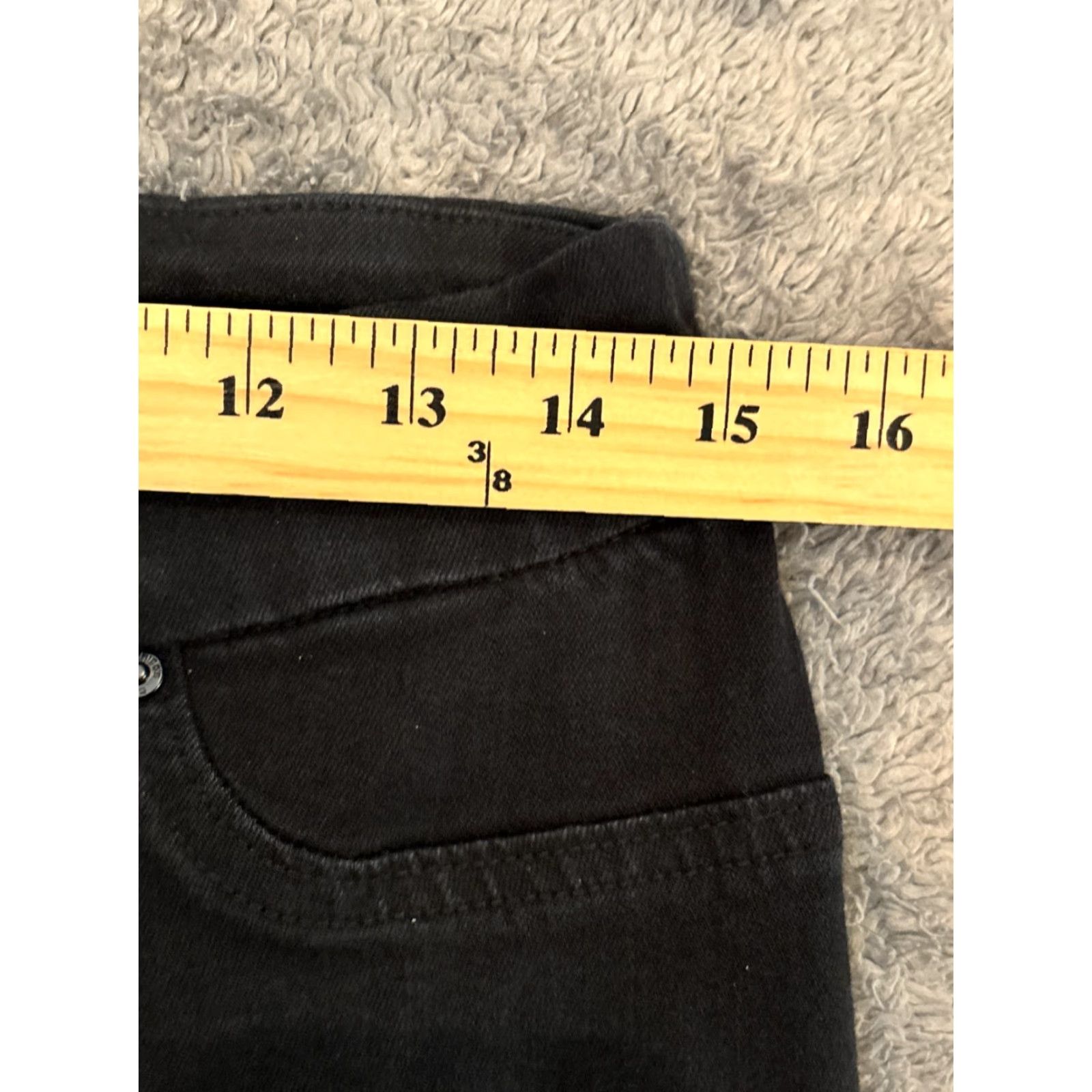 Vintage Chico's Pull On Jegging Ankle Jeans Size 0R Black Stretch City Denim Casual 5-Pocket Regular Womens Jeans Size 25" / US 0 / IT 36 - 3 Thumbnail