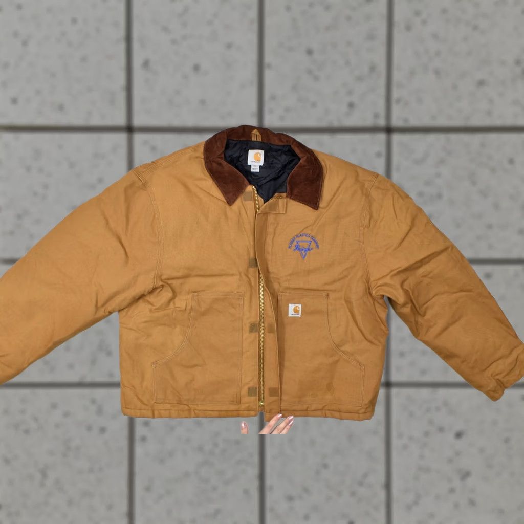 Carhartt VINTAGE Carhartt J002 BRN Arctic Traditional Jacket Mens 2XL Brown Quilted Lined Canvas Jacket Size US XXL / EU 58 / 5 - 1 Thumbnail